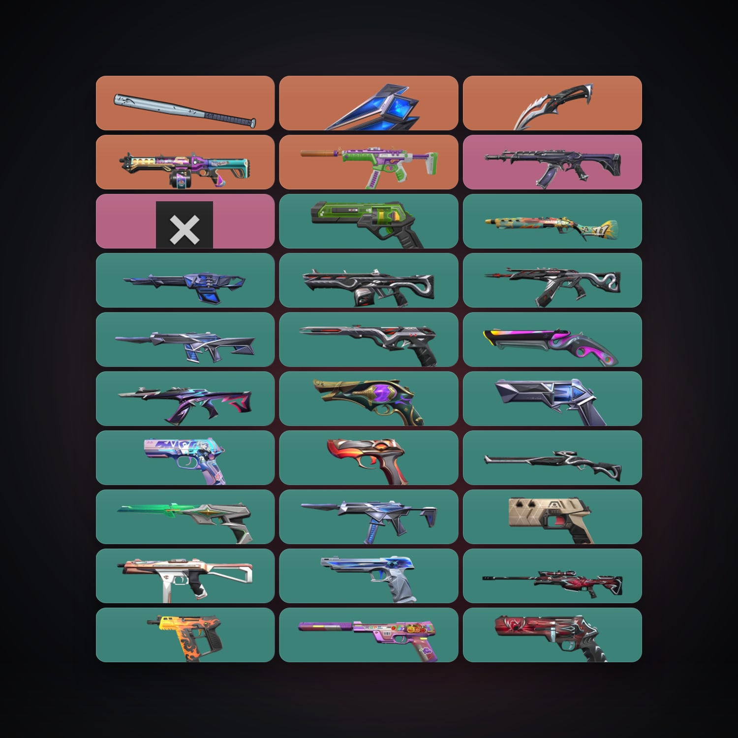 AP Gold 1 locker — 3 knives, 59 skins, lvl 293 — HabibiAccounts