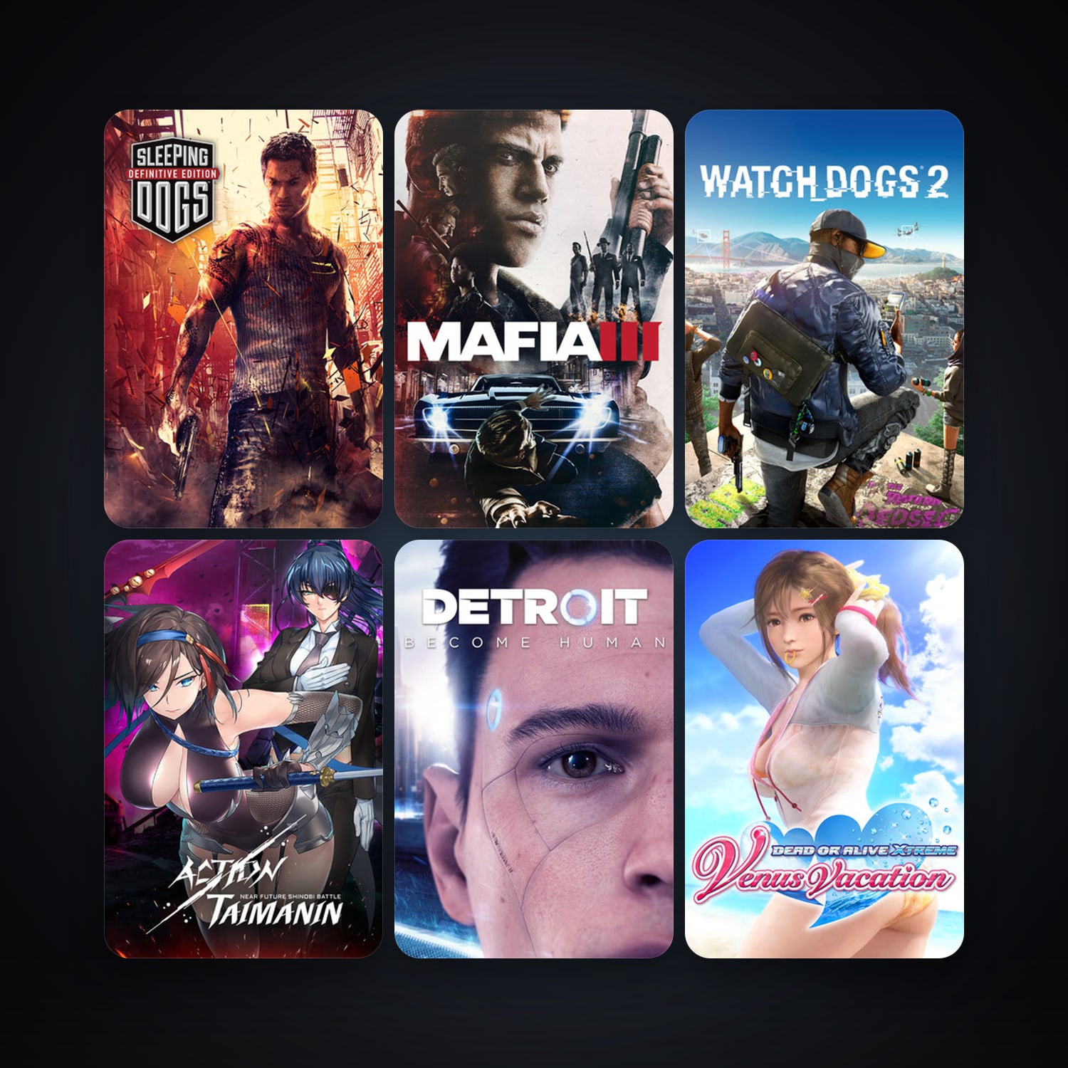 Sleeping Dogs: Definitive Edition + Mafia III, 11 games, clean — HabibiAccounts
