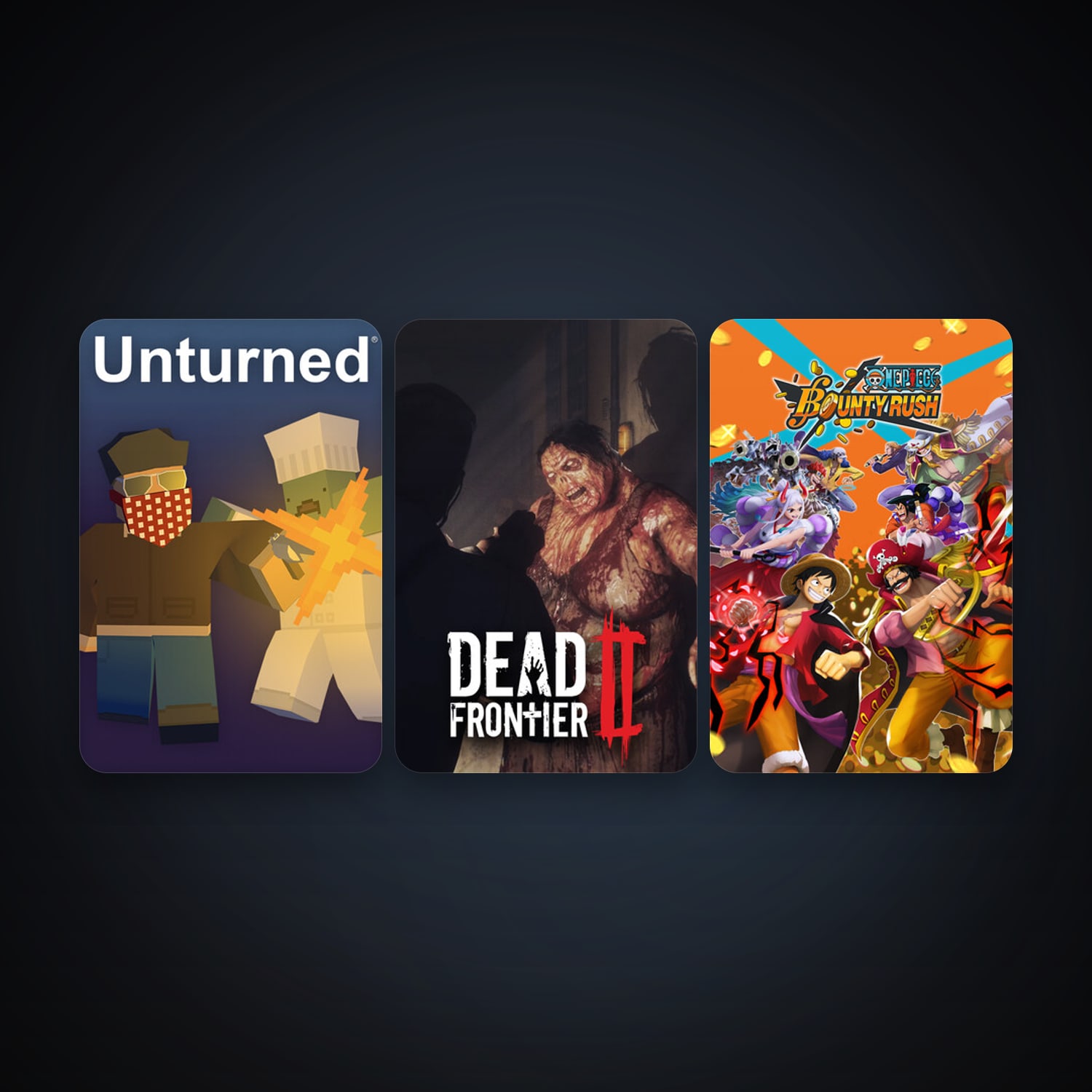 Unturned + Dead Frontier 2, 4 games, clean — HabibiAccounts