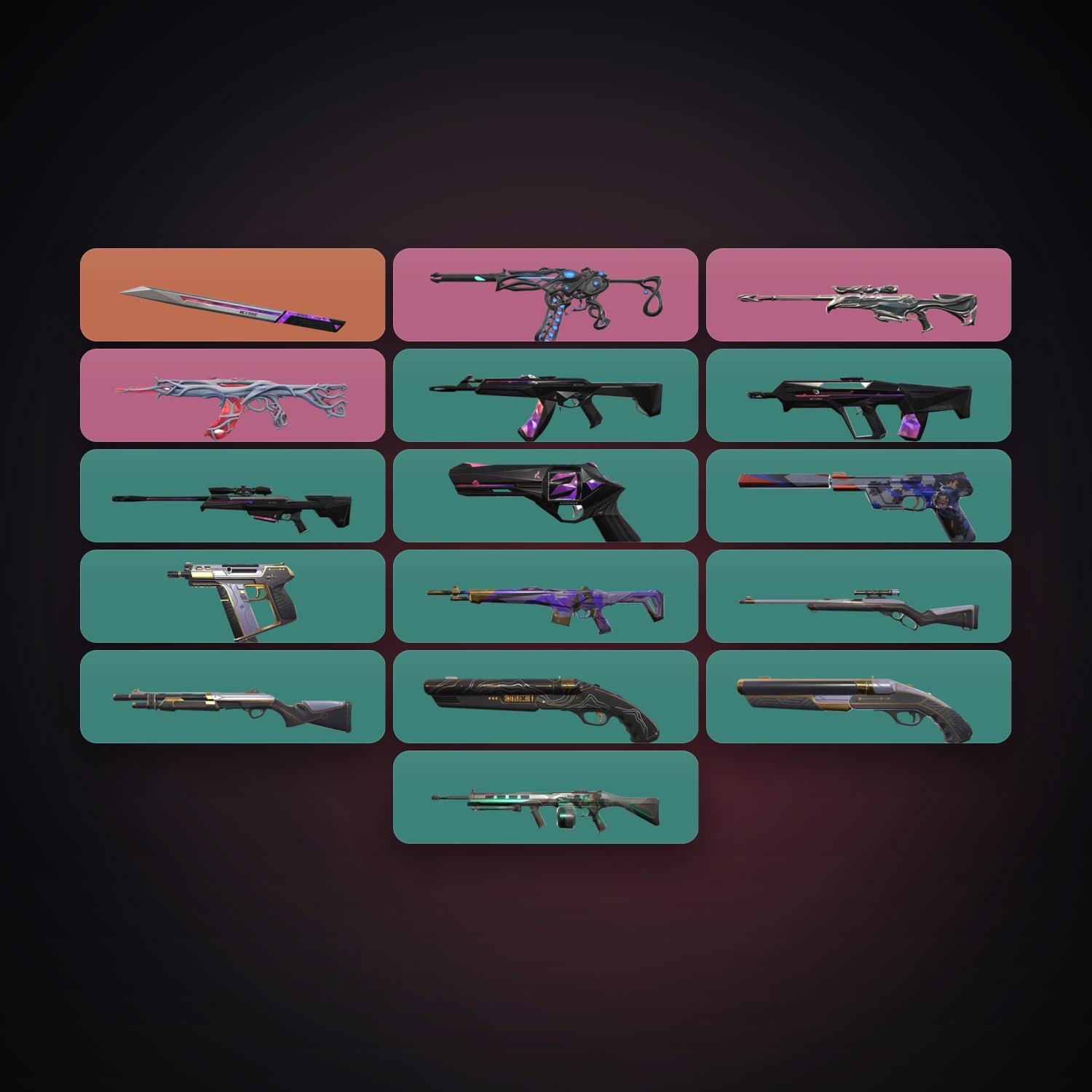 EU Silver 2 locker — 1 knives, 17 skins, lvl 119 — HabibiAccounts