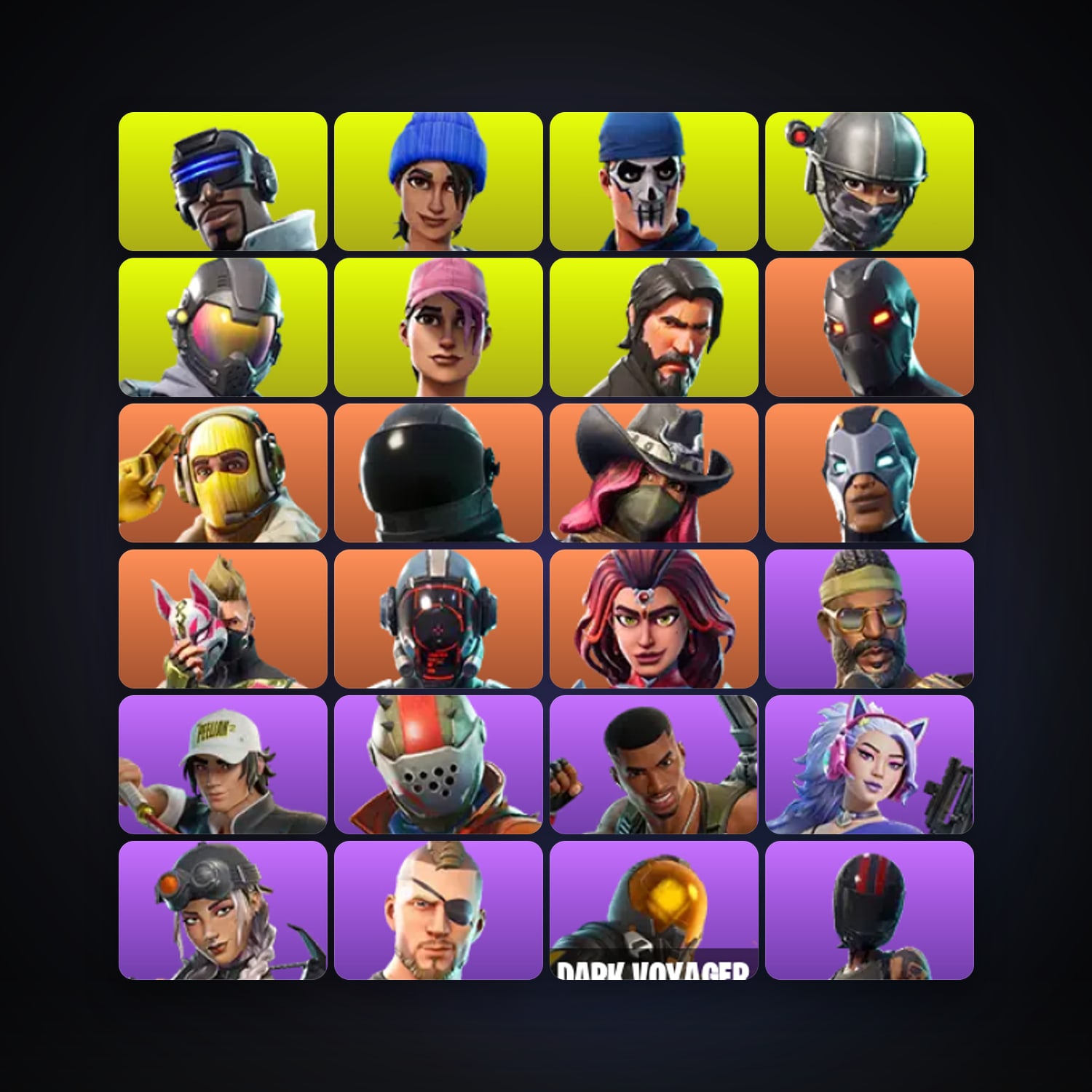 هالحساب فورتنايت Omega وRaptor، لوكر 46 سكن، 750 فيبوكس، لفل 649، 134 فوز — HabibiAccounts