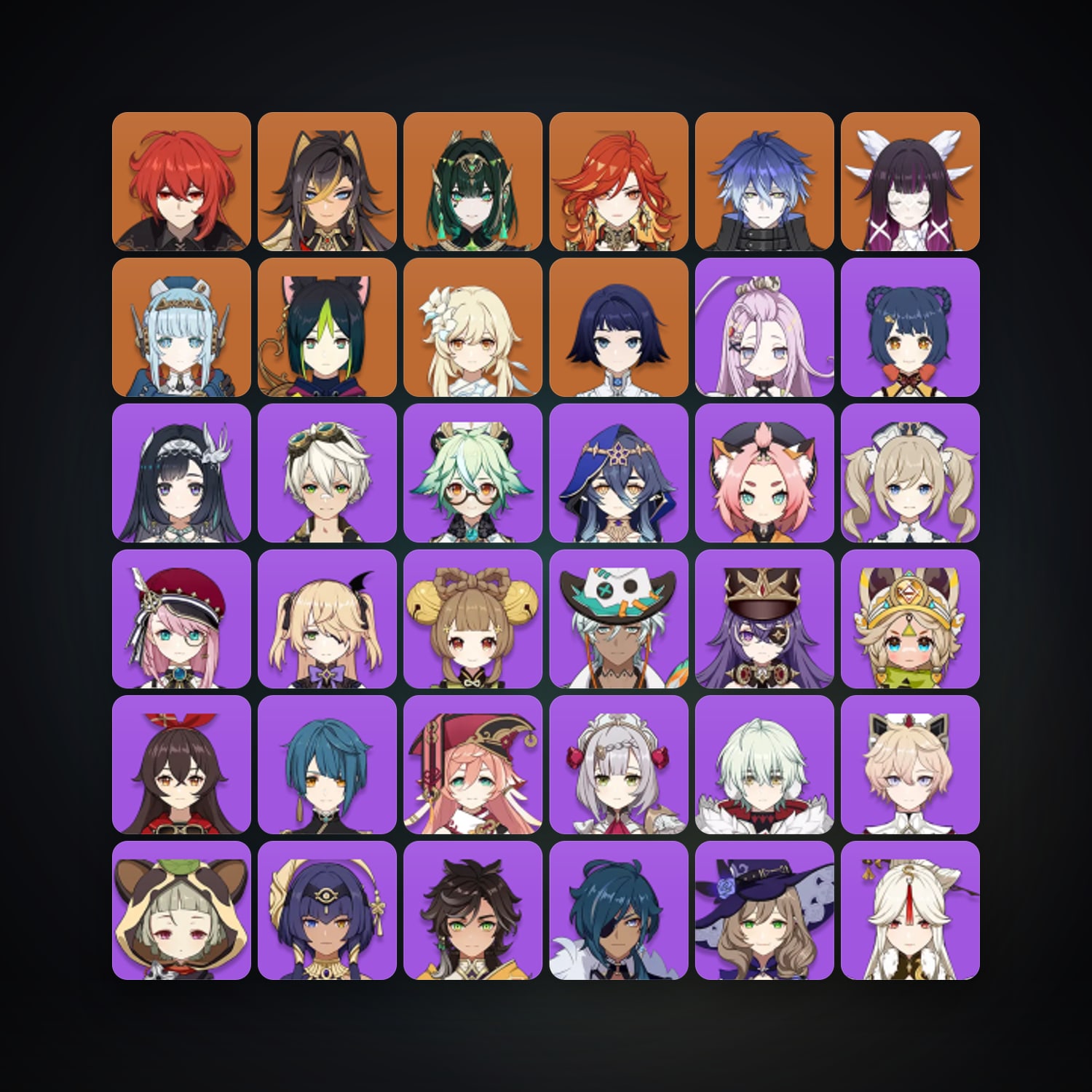 جينشن إمباكت | AR 56 | 53 شخصية | 8× 5★ — HabibiAccounts