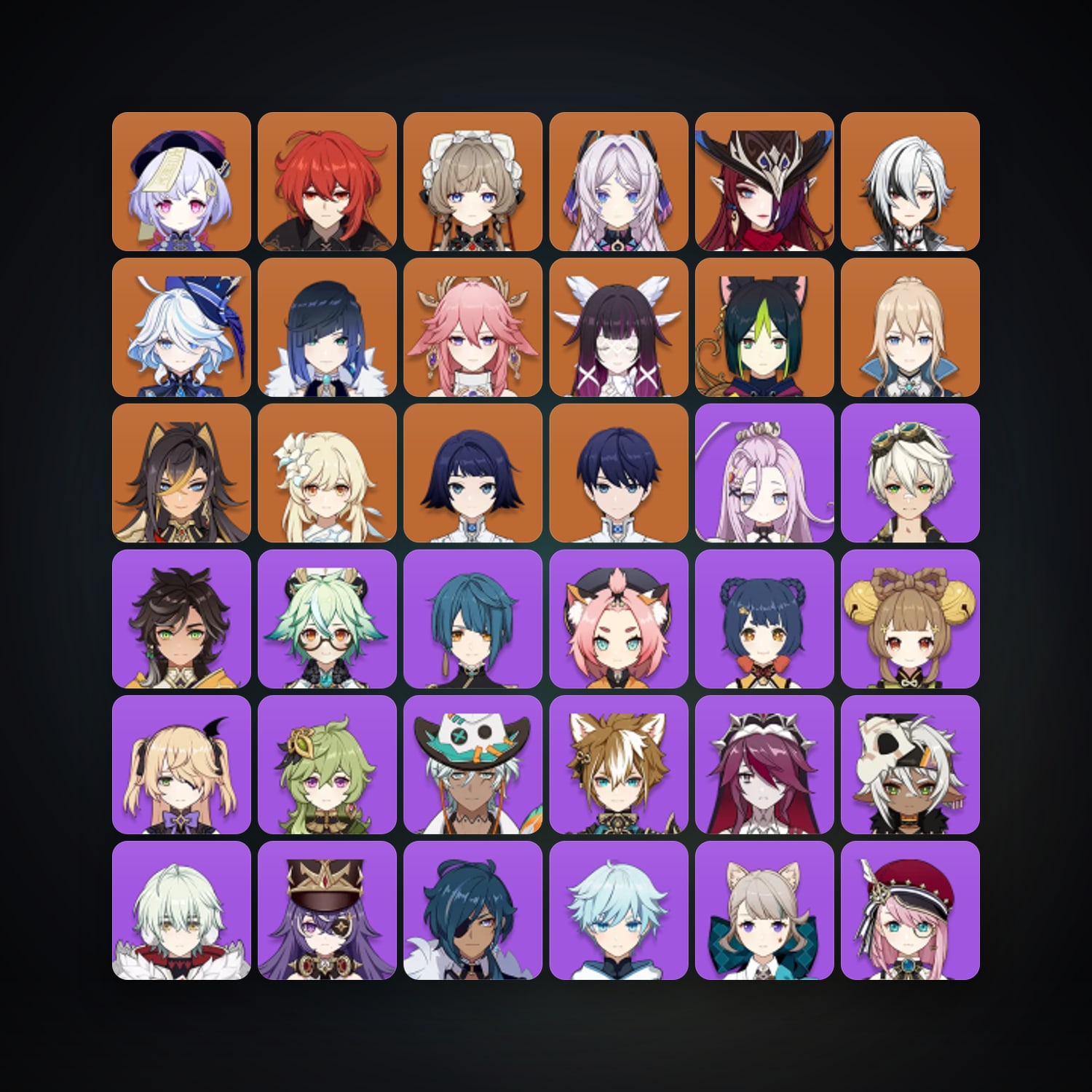 Genshin Impact | AR 57 | 56 Chars | 13× 5★ — Genshin / miHoYo Account — HabibiAccounts