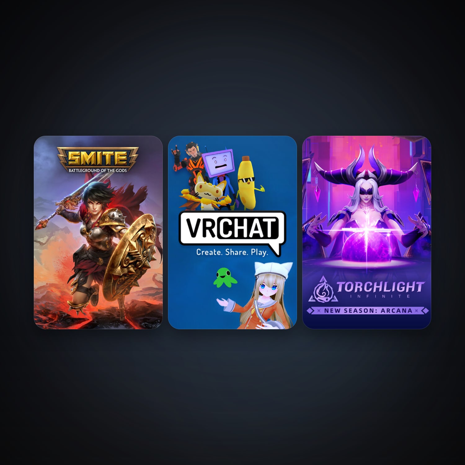SMITE + VRChat, 3 games, clean — HabibiAccounts