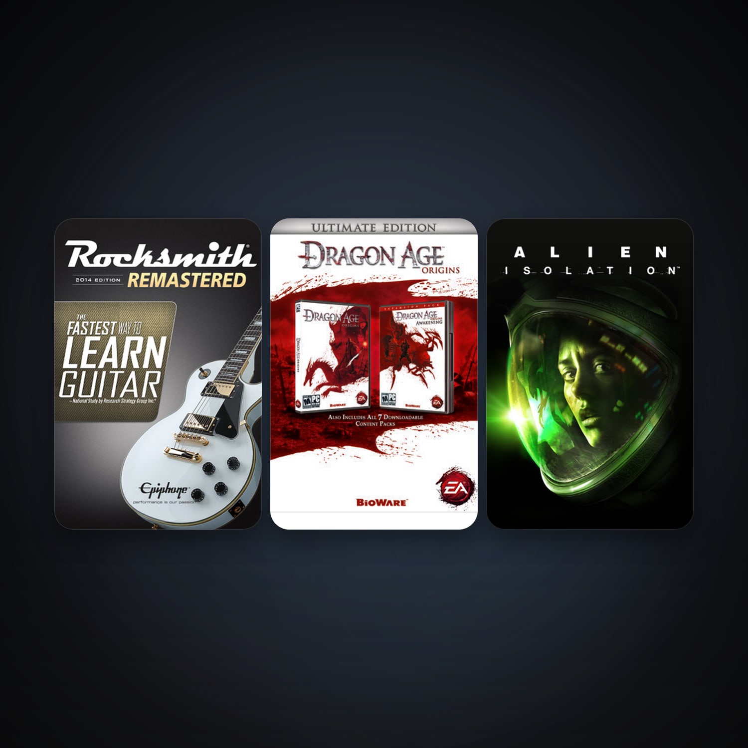Dragon Age: Origins - Ultimate Edition + Alien: Isolation, 3 games, clean — HabibiAccounts