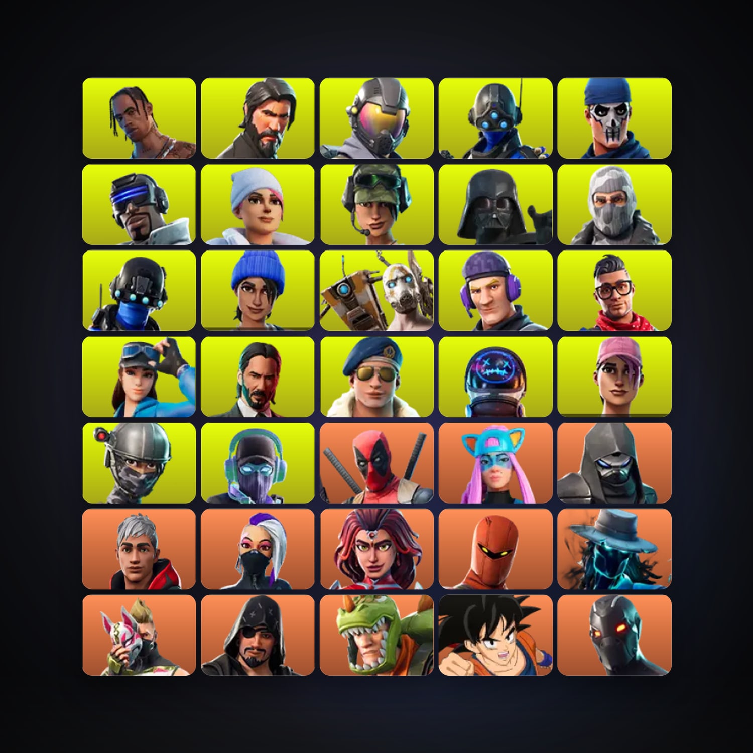 Deadpool · Alli | 559 Skins | 5.7K V-Bucks | Level 3503 | 1K Wins