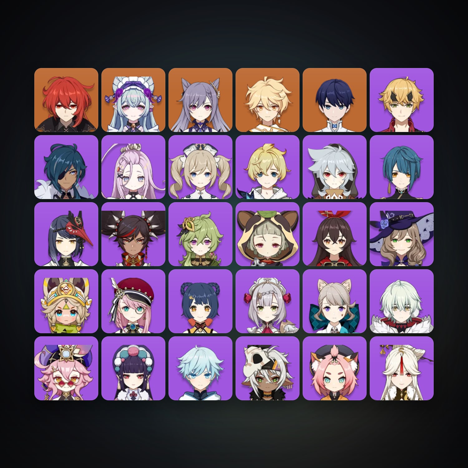 Genshin Impact | AR 50 | 30 Chars | 3× 5★ — HabibiAccounts
