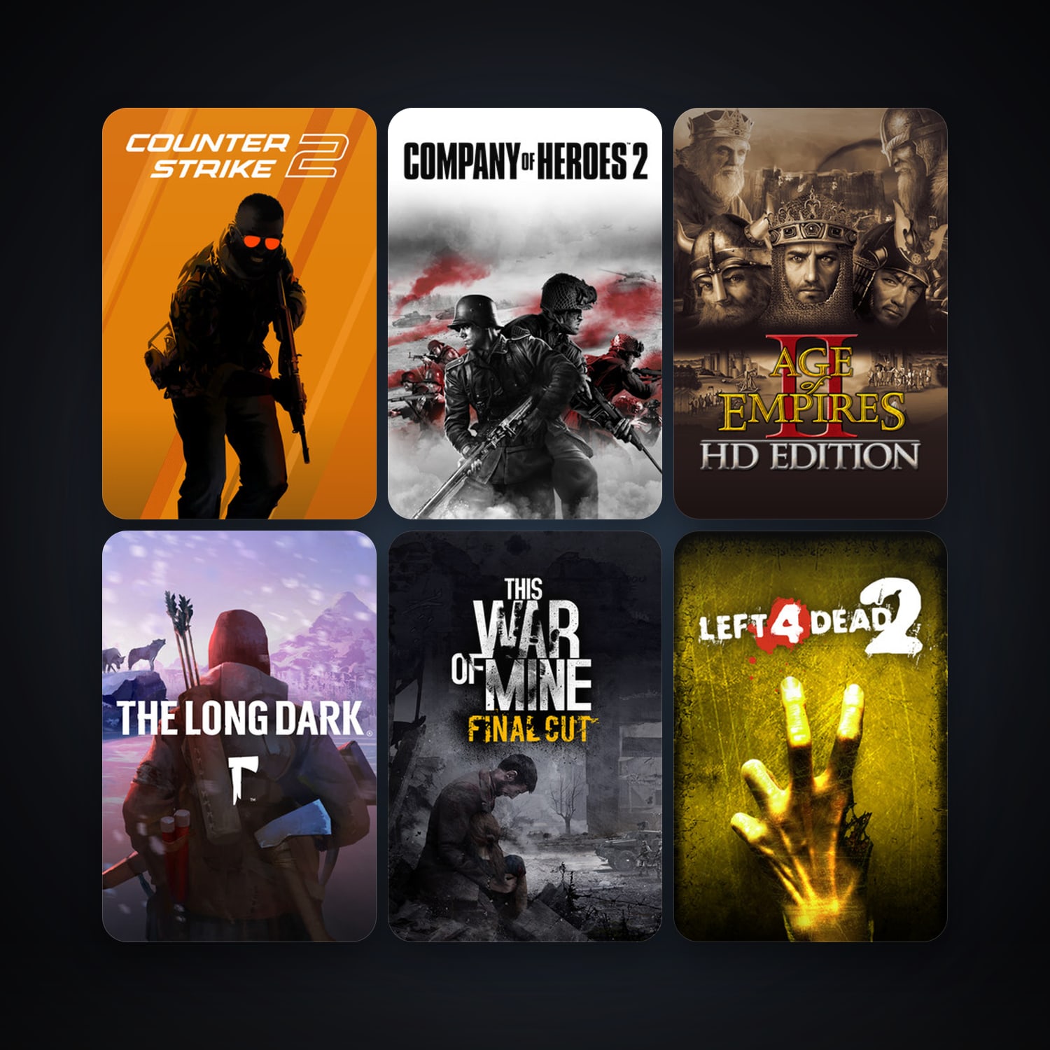 Left 4 Dead 2 + CS2 Prime, 14 games, clean — HabibiAccounts