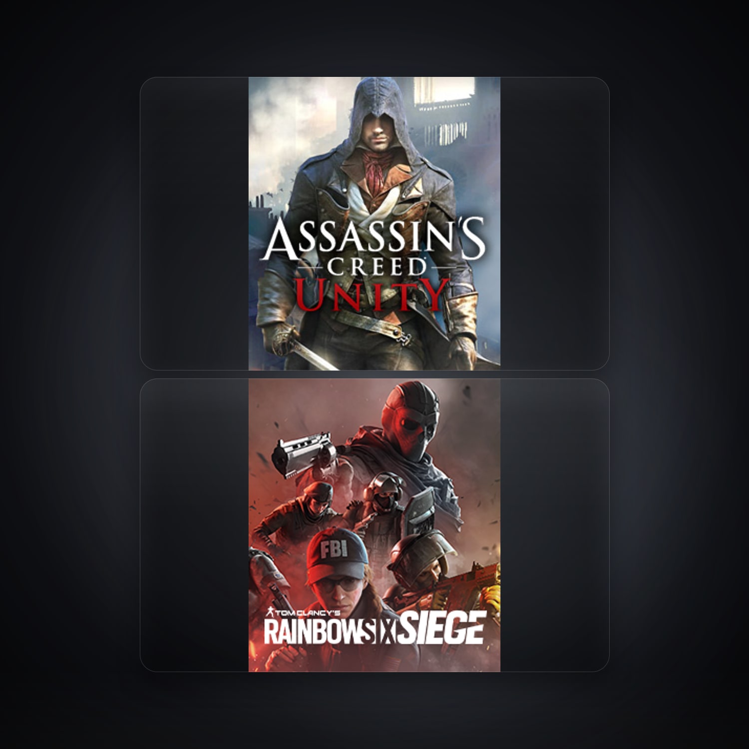Ubisoft Assassin's Creed Unity + Tom Clancy's Rainbow Six Siege (External) — BR — HabibiAccounts