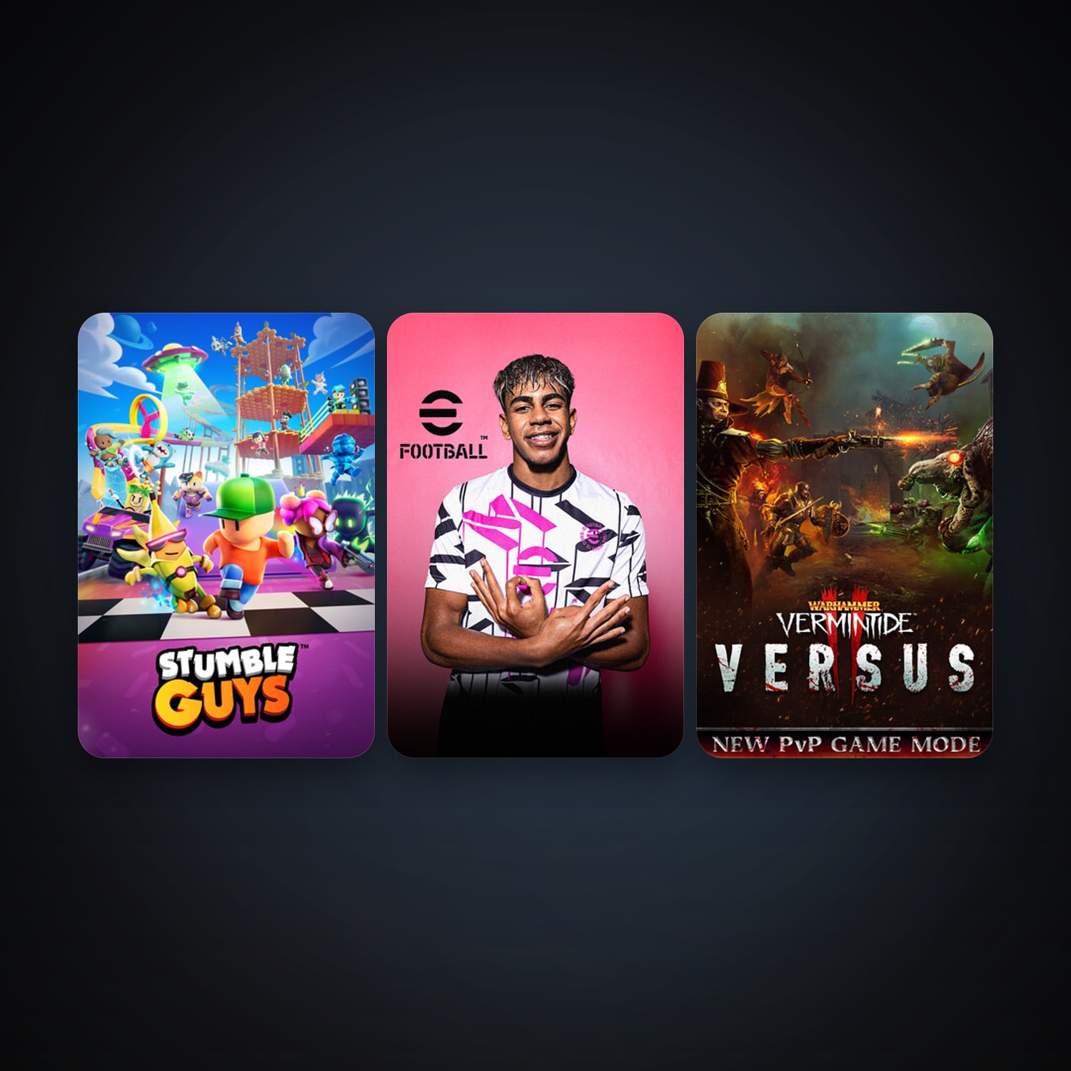 Warhammer: Vermintide 2 + eFootball 2024, 5 games, clean — HabibiAccounts