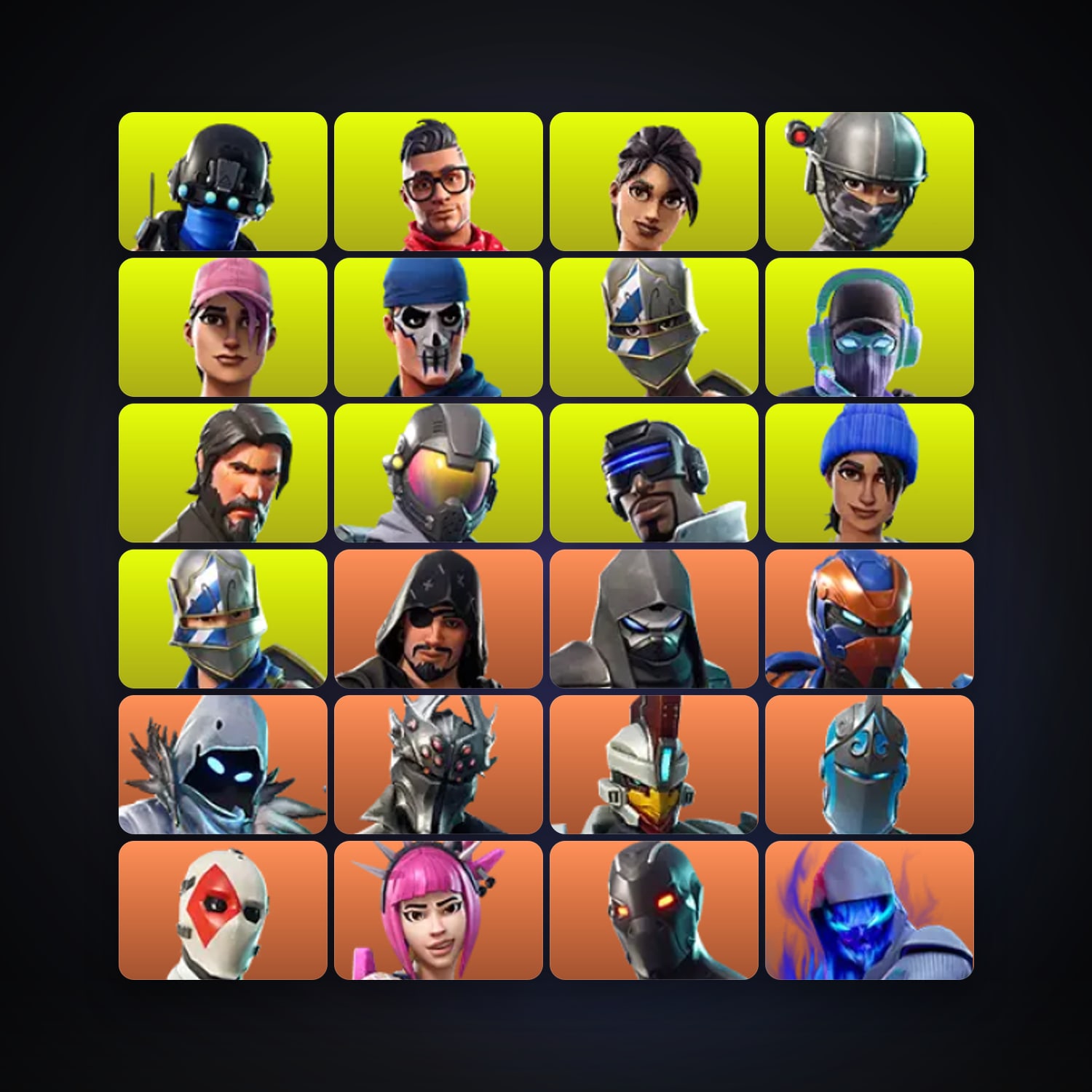Fortnite locker — 156 skins — 1.1K V-Bucks — lvl 1729 — HabibiAccounts