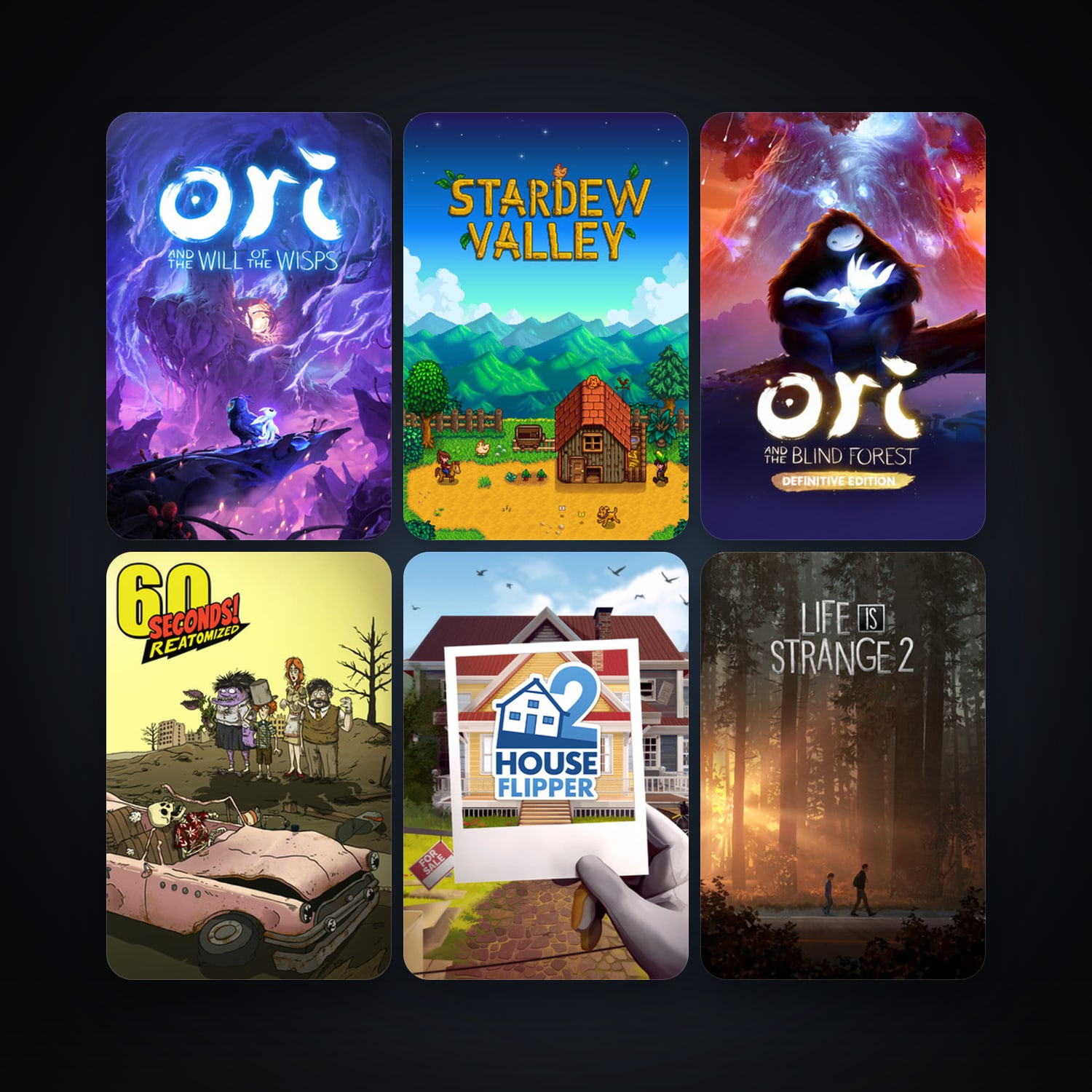 The Vanishing of Ethan Carter + Ori and the Blind Forest, 15 games, clean — HabibiAccounts