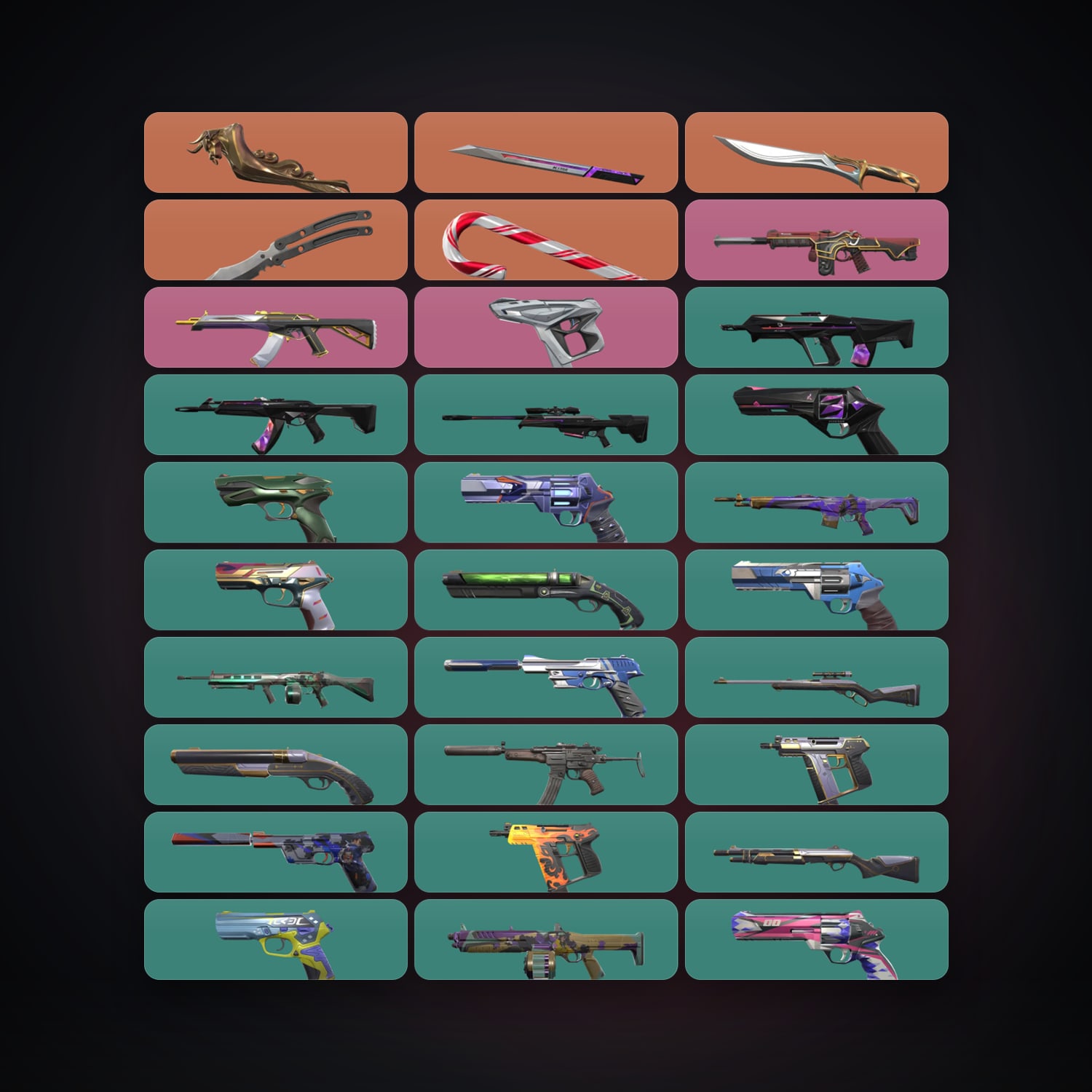 AP Gold 3 locker — 5 knives, 31 skins, lvl 208 — HabibiAccounts