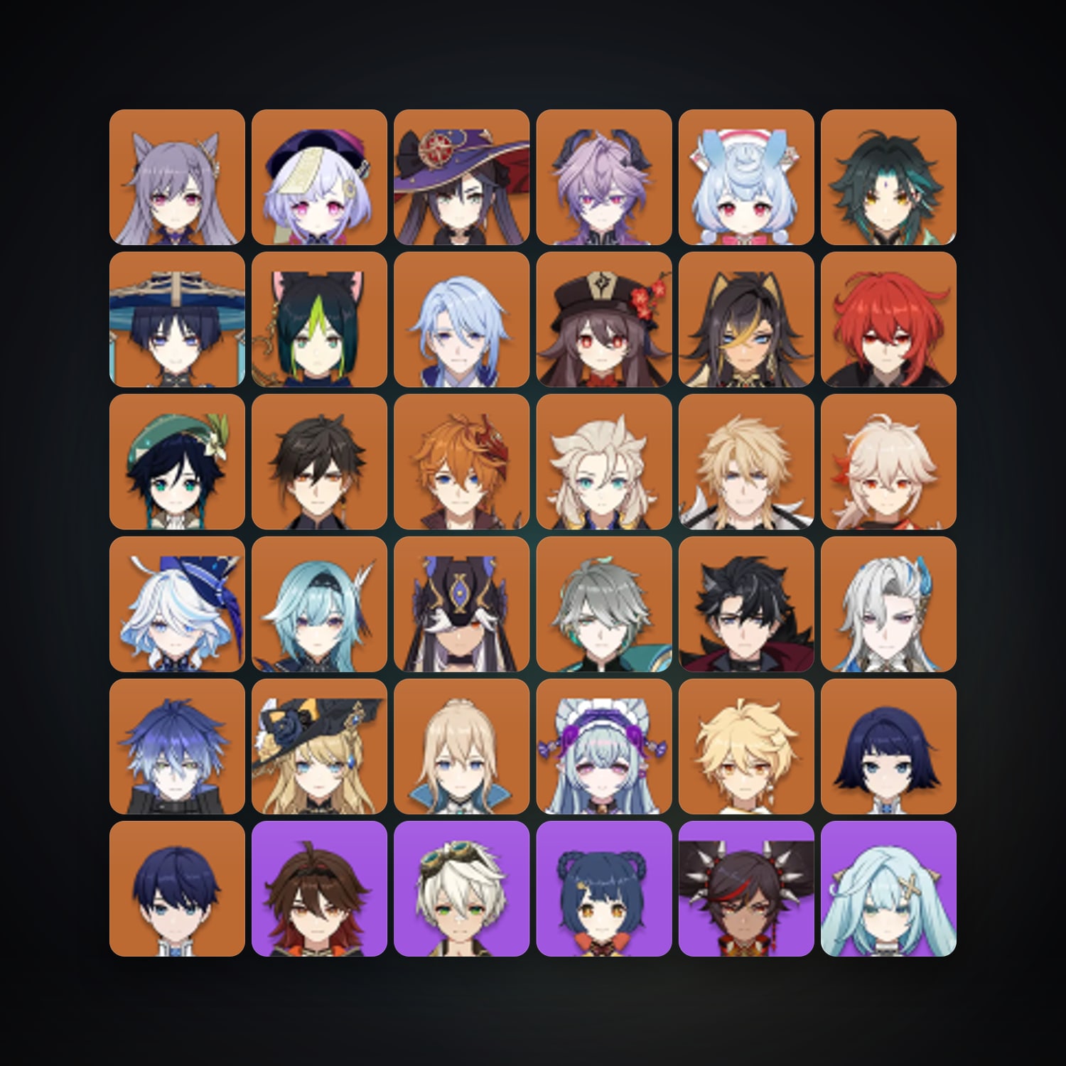 جينشن إمباكت | AR 60 | 81 شخصية | 28× 5★ — HabibiAccounts