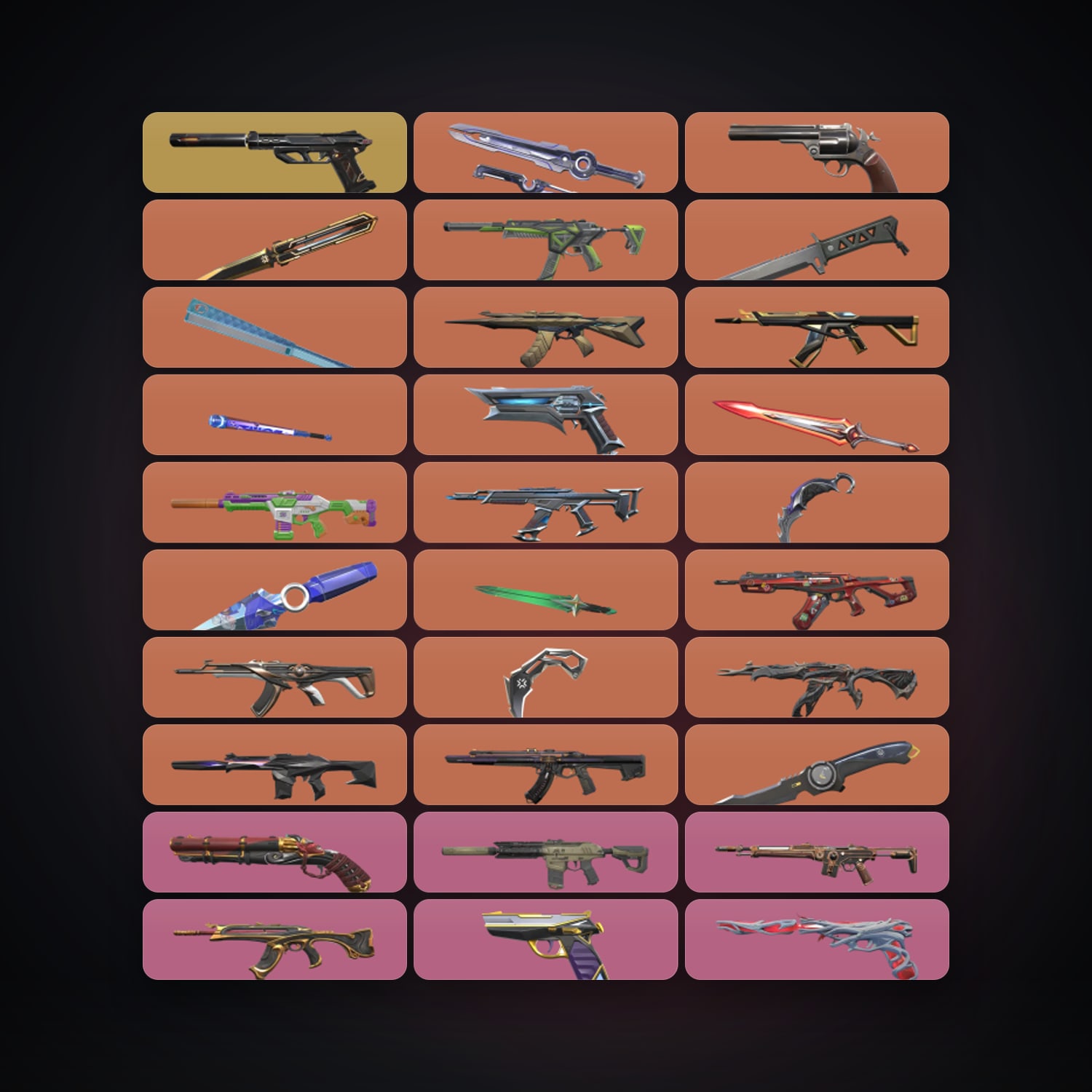 BR Gold 2 locker — 11 knives, 139 skins, lvl 155 — HabibiAccounts