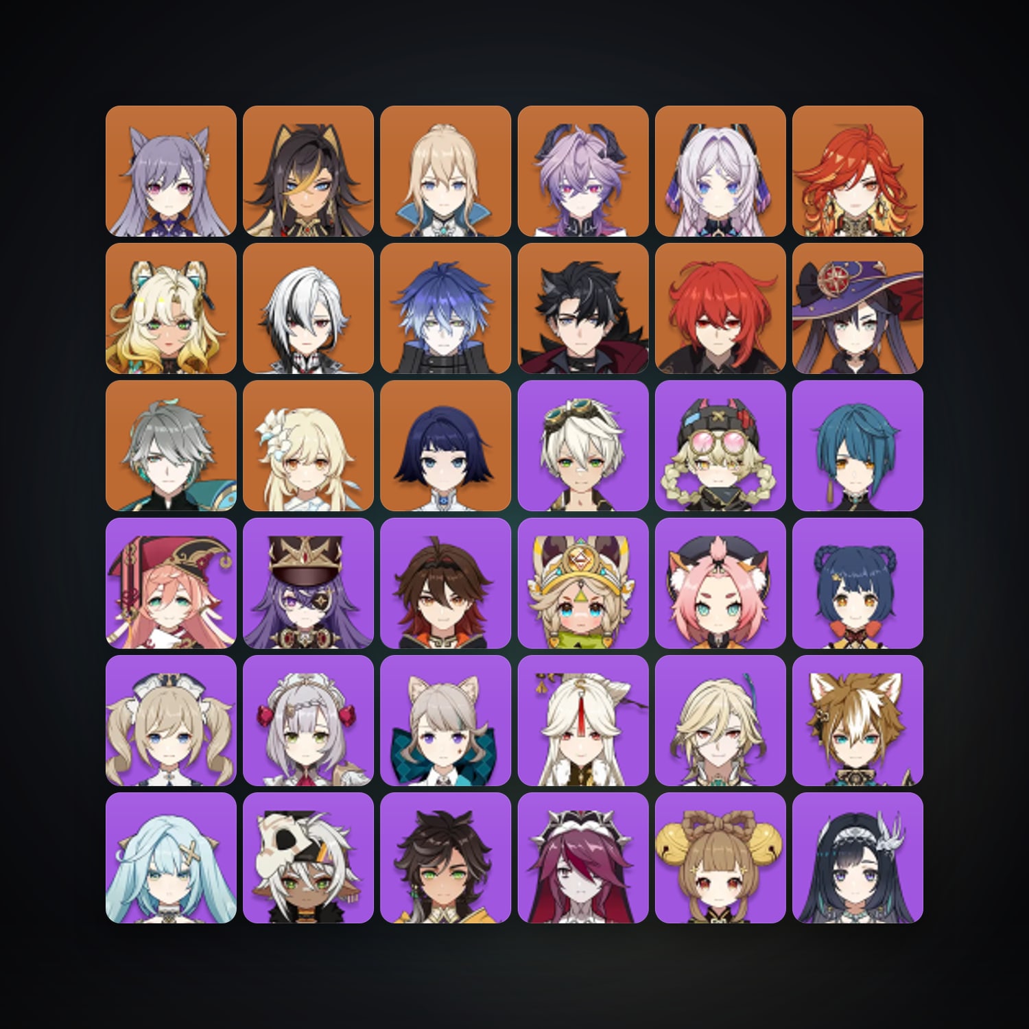 Genshin Impact | AR 57 | 57 Chars | 13× 5★ — Genshin / miHoYo Account — HabibiAccounts