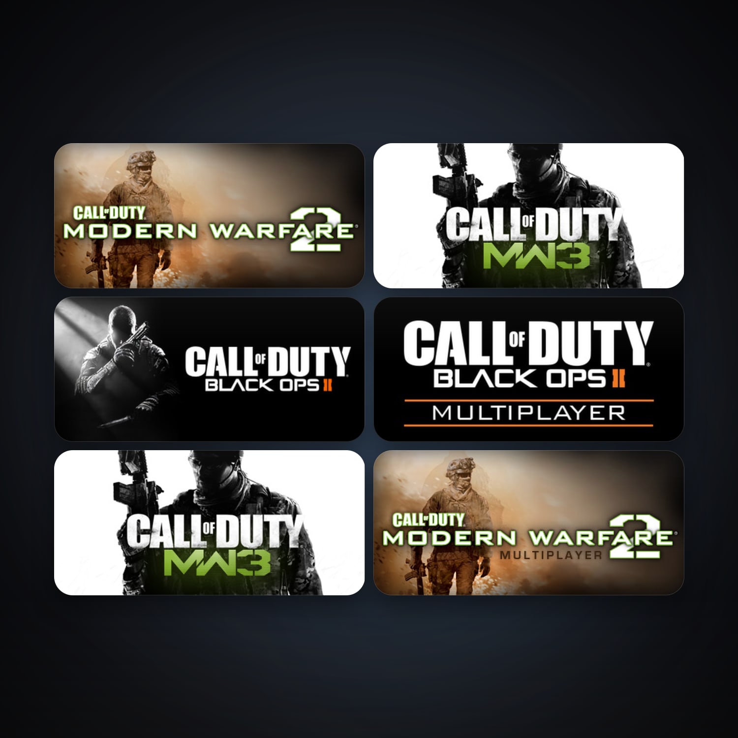 Call of Duty: Modern Warfare 2 (2009) + Call of Duty: Modern Warfare 2 - Multiplayer (2009), 9 games, clean — HabibiAccounts