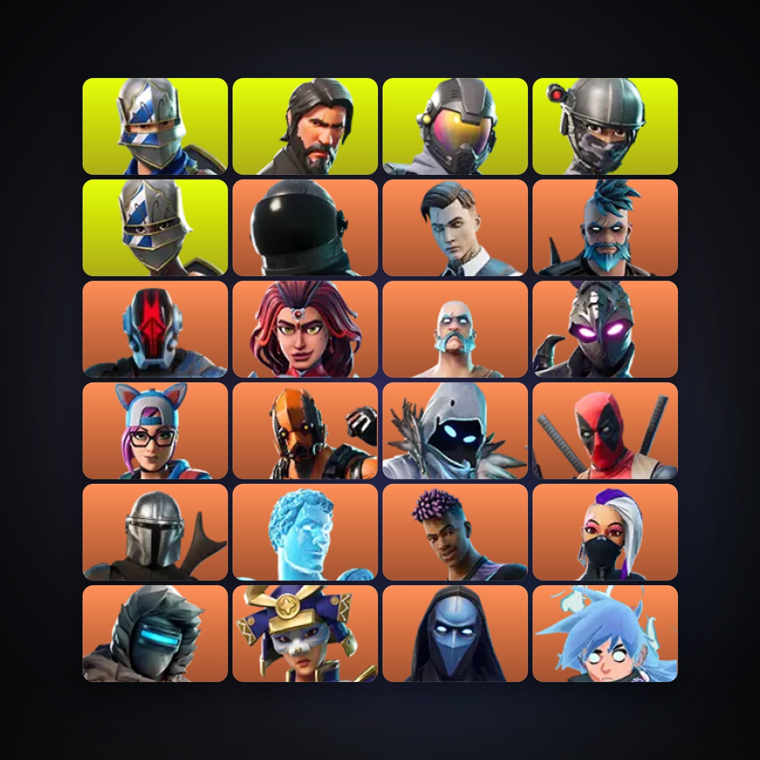 Fortnite locker — 392 skins — 1.4K V-Bucks — lvl 3025 — HabibiAccounts