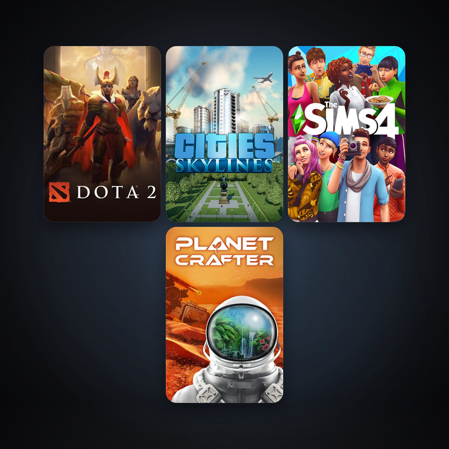 Dota 2 + Cities: Skylines, 6 games, clean — HabibiAccounts