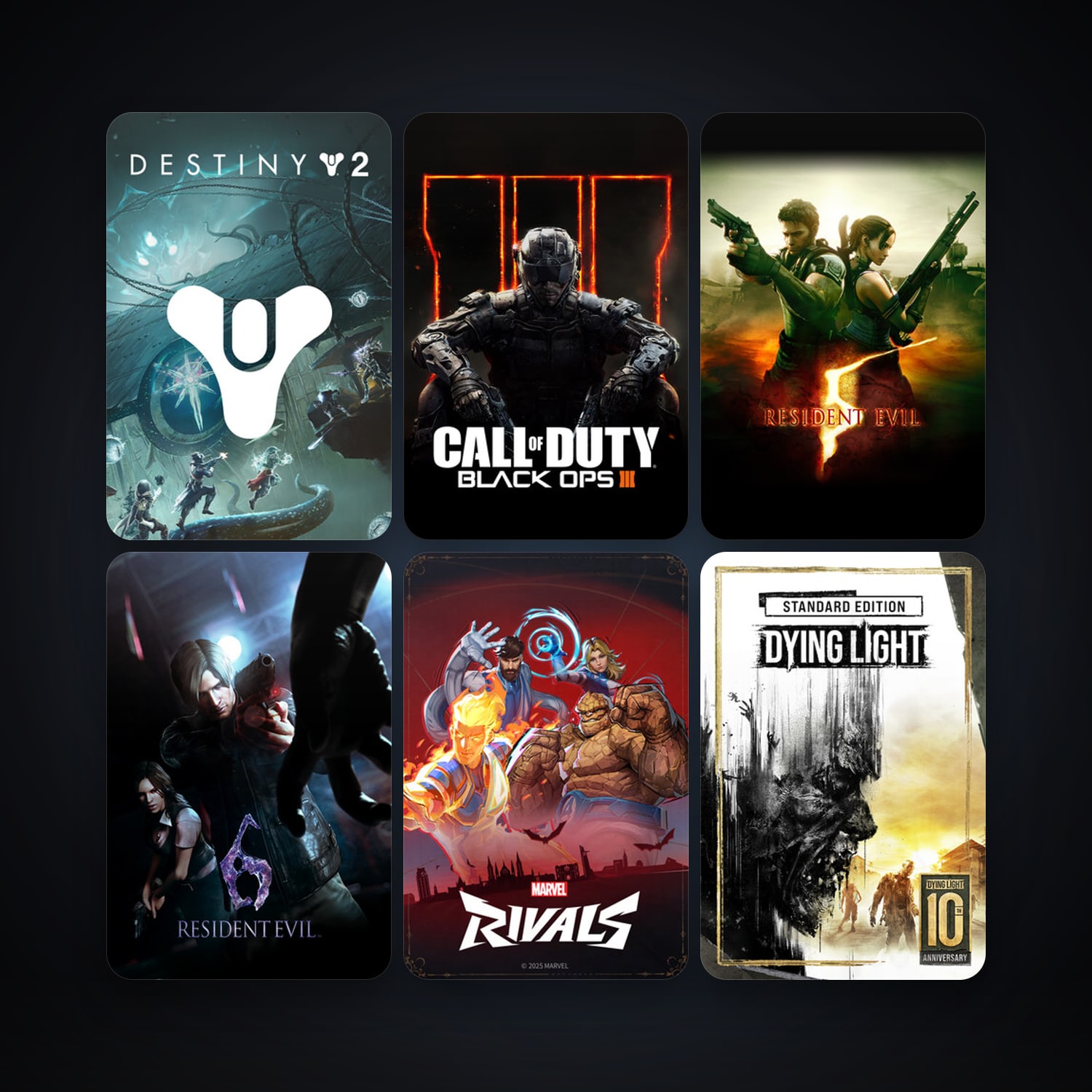 Portal 2 + Resident Evil 5, 26 games, clean — HabibiAccounts