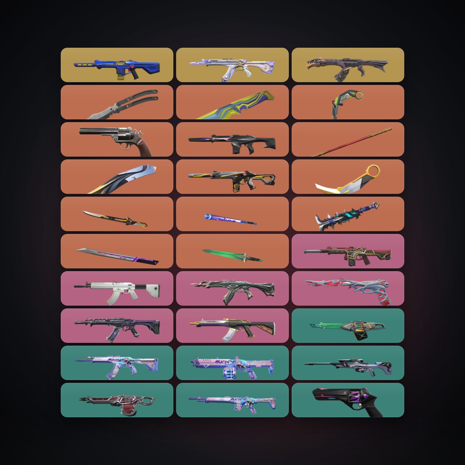 AP Diamond 1 locker — 11 knives, 115 skins, lvl 254 — HabibiAccounts