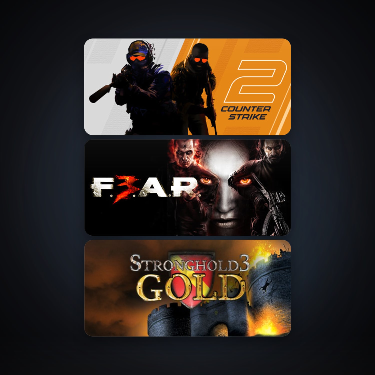 CS2 Prime + F.E.A.R. 3, 3 games, clean — HabibiAccounts