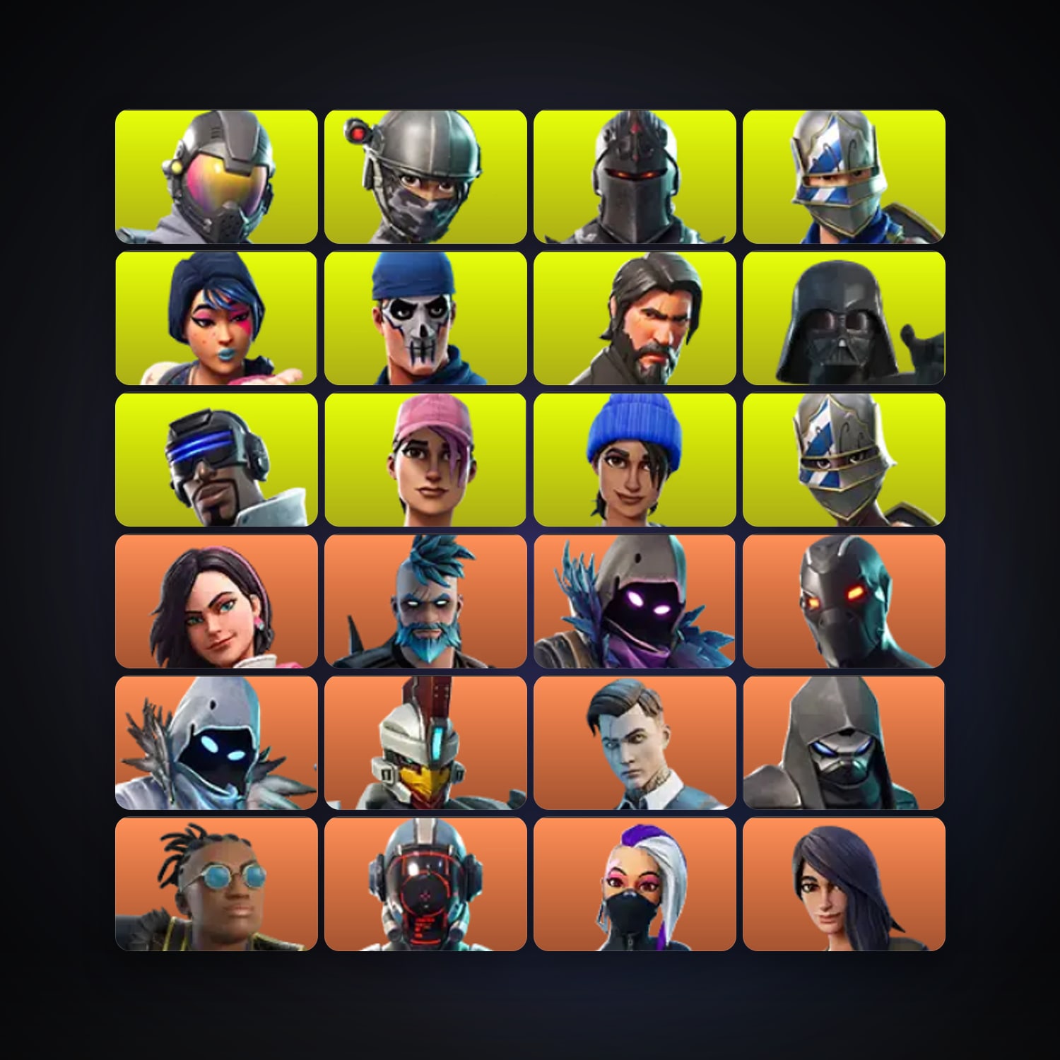 Fortnite locker — 235 skins — 1.1K V-Bucks — lvl 1556 — HabibiAccounts