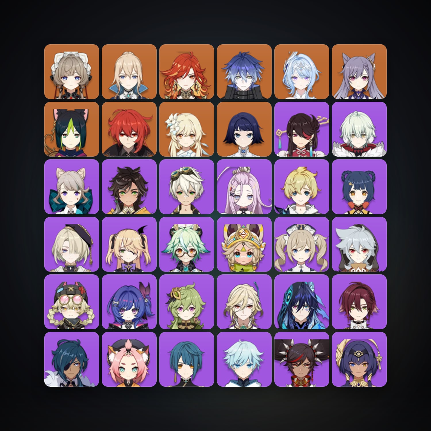 جينشن إمباكت | AR 55 | 44 شخصية | 8× 5★ — HabibiAccounts