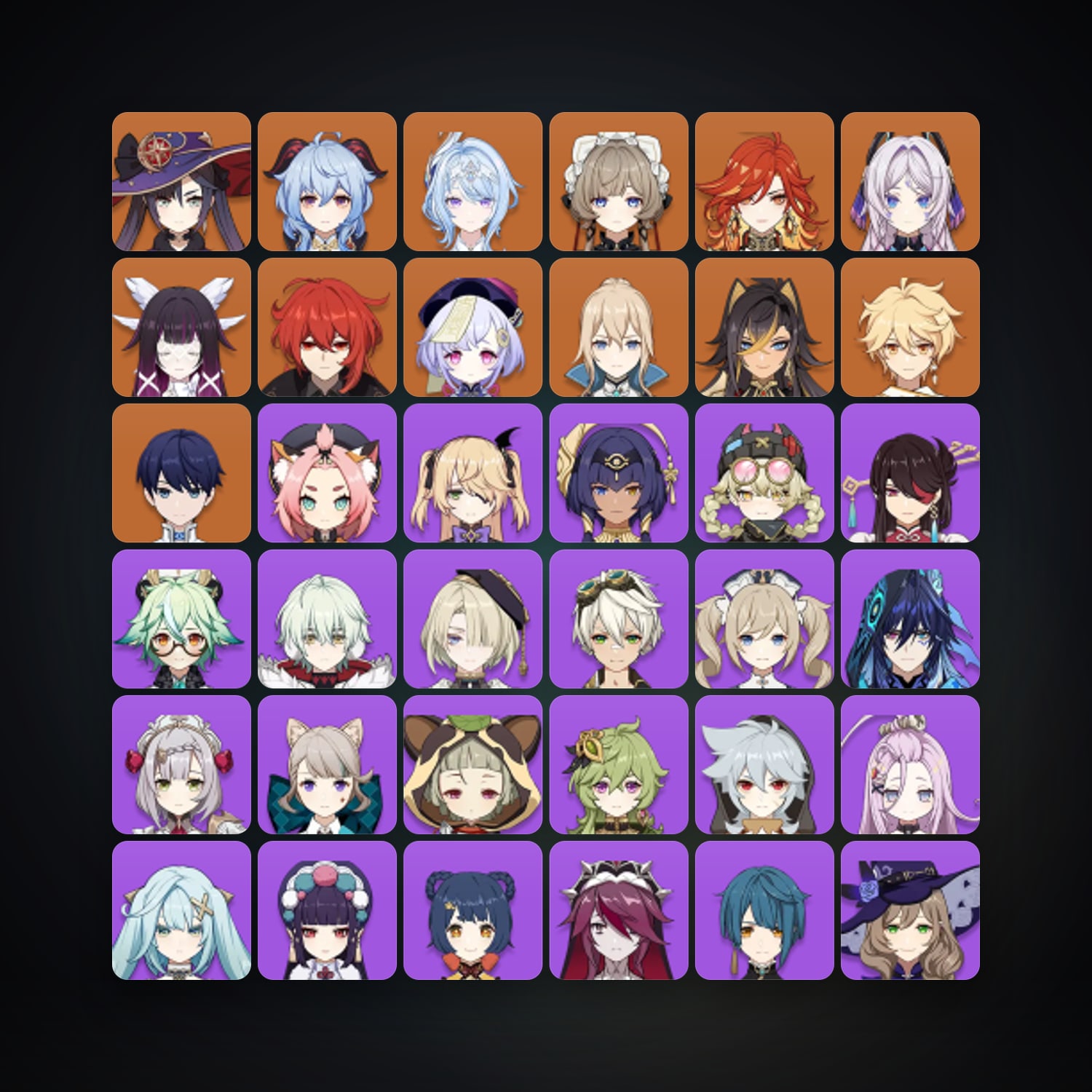 Genshin Impact | AR 57 | 50 Chars | 11× 5★ — Genshin / miHoYo Account — HabibiAccounts