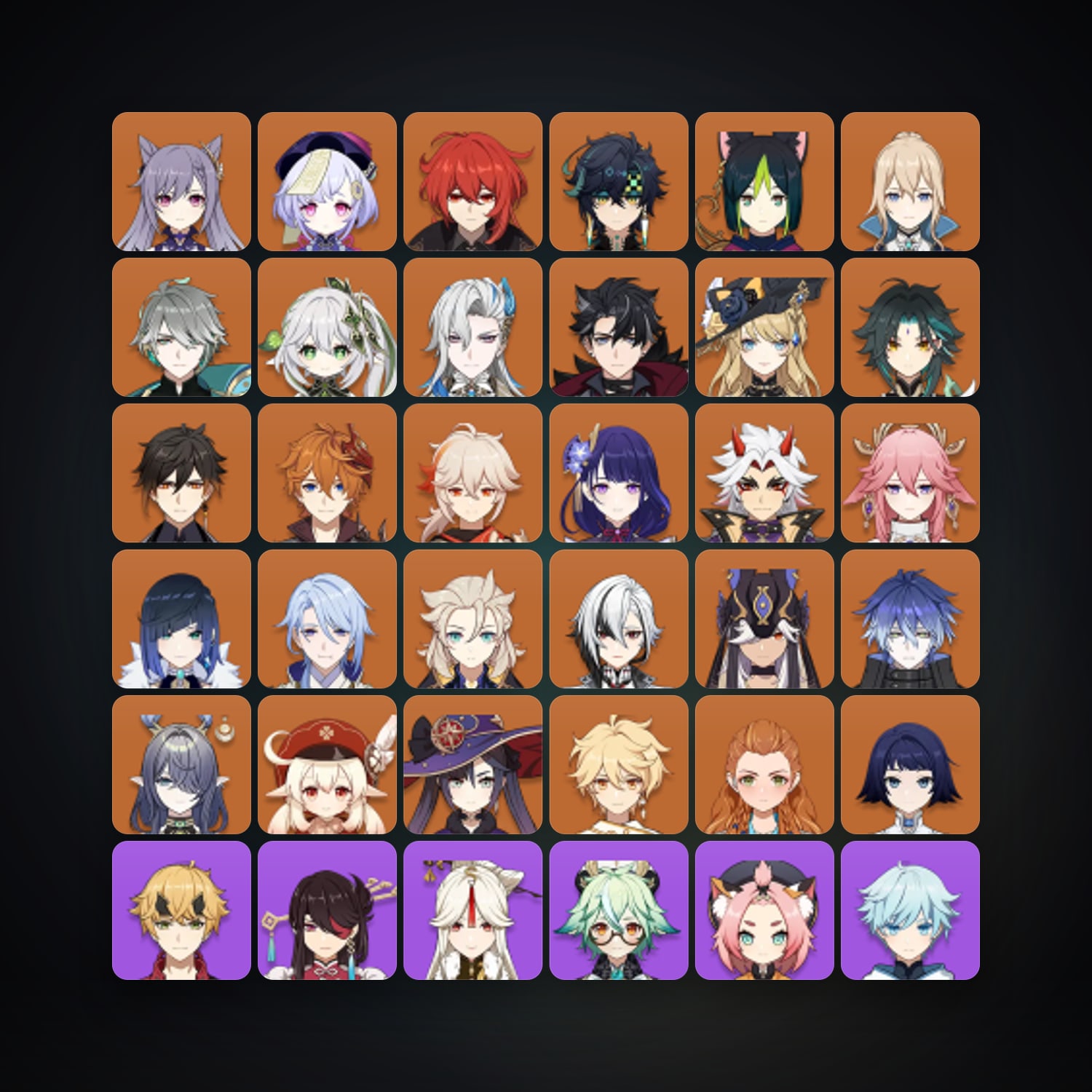 جينشن إمباكت | AR 60 | 73 شخصية | 27× 5★ — HabibiAccounts