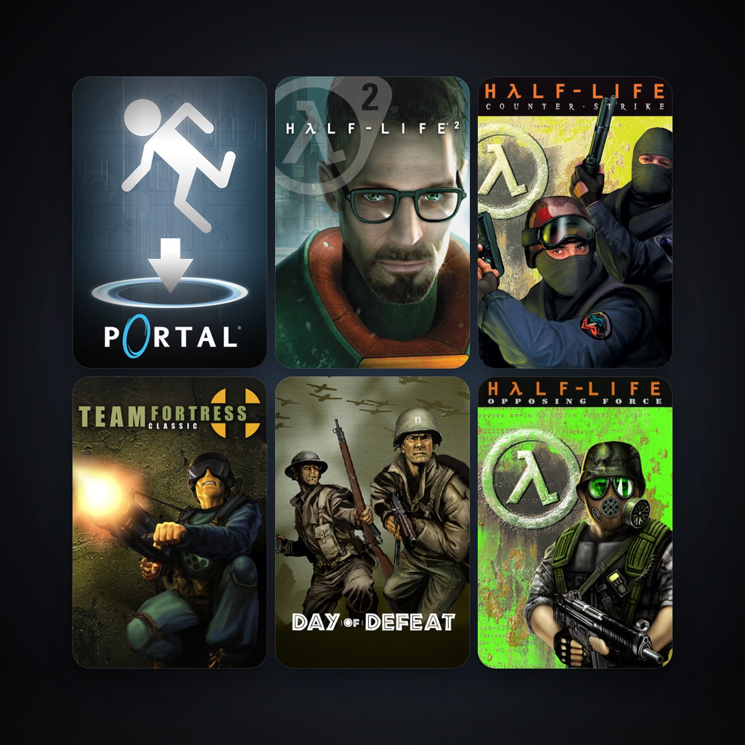 Counter-Strike + Team Fortress Classic, 17 games, Steam 10, clean — HabibiAccounts