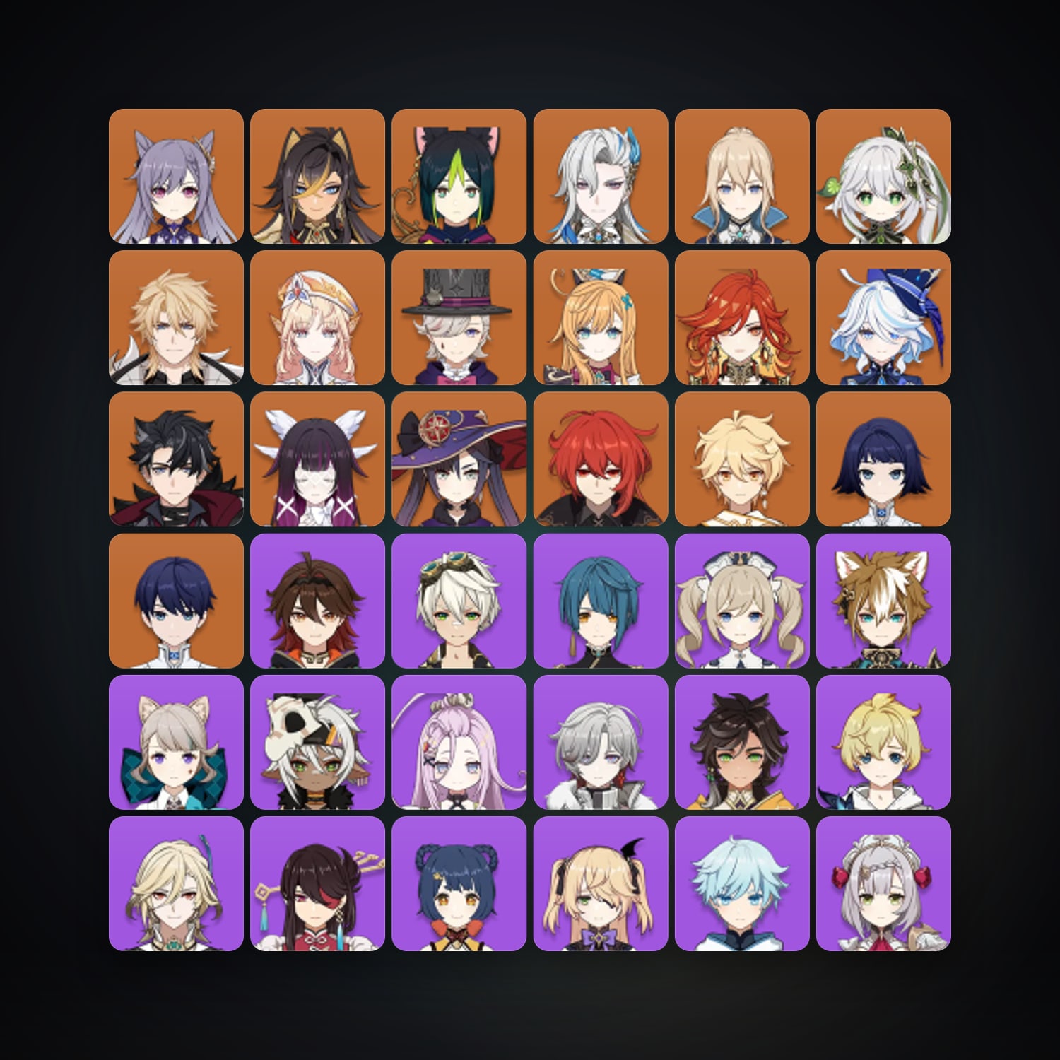 جينشن إمباكت | AR 60 | 70 شخصية | 16× 5★ — HabibiAccounts