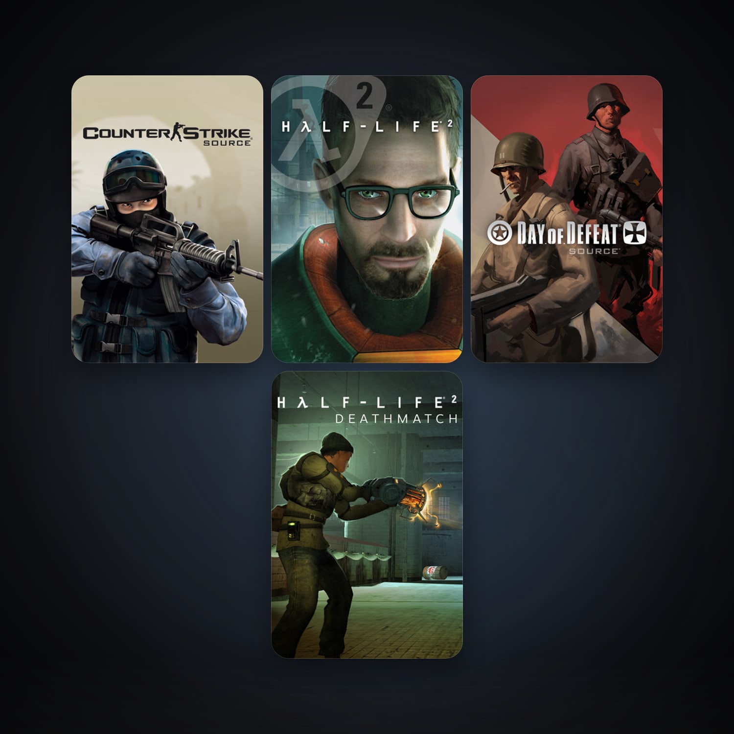 Half-Life 2 + Counter-Strike: Source, 5 games, Steam 10, clean — HabibiAccounts