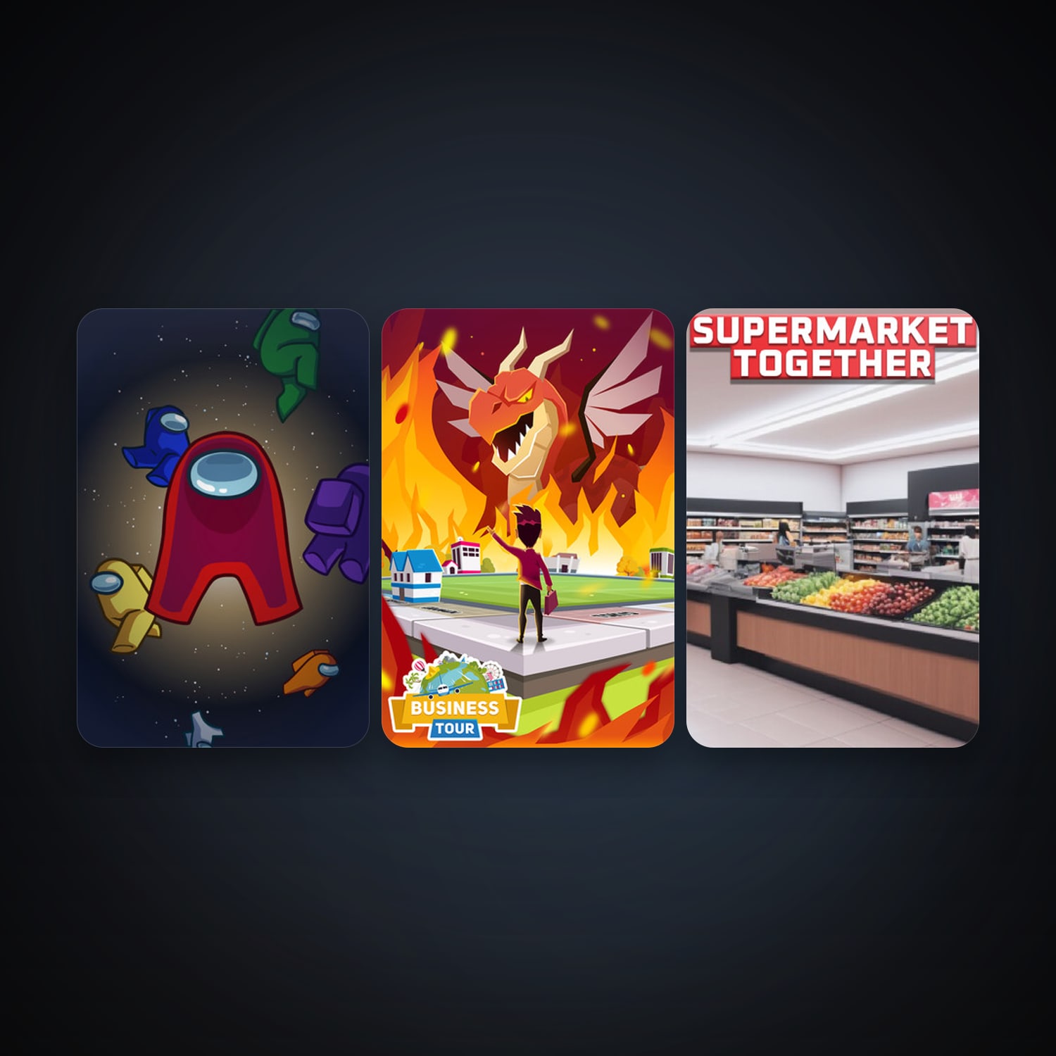 Business Tour - Board Game with Online Multiplayer + Among Us, 4 games, clean — HabibiAccounts