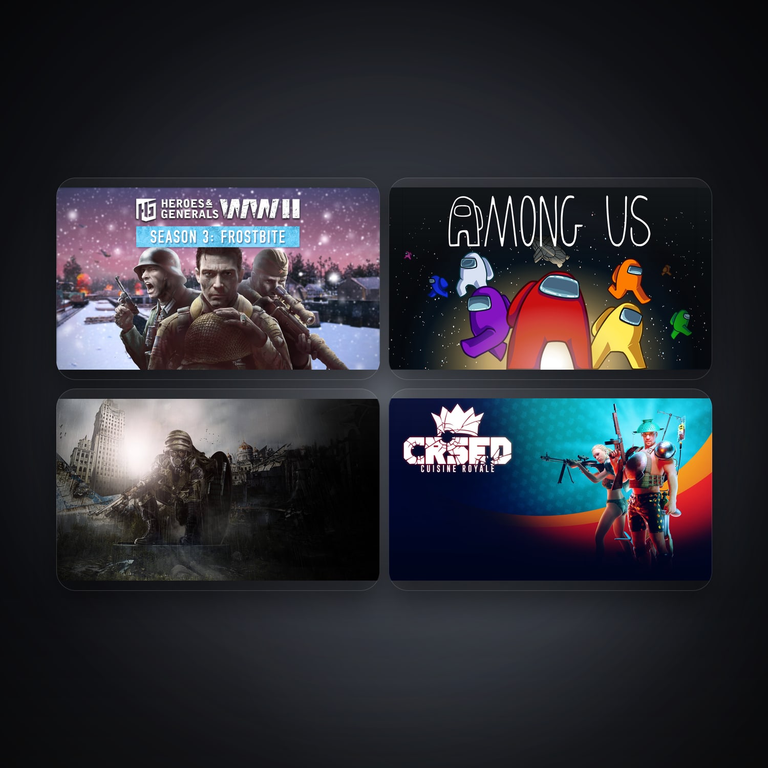 Epic Heroes & Generals WWII + Among Us — IN — 4 games — HabibiAccounts