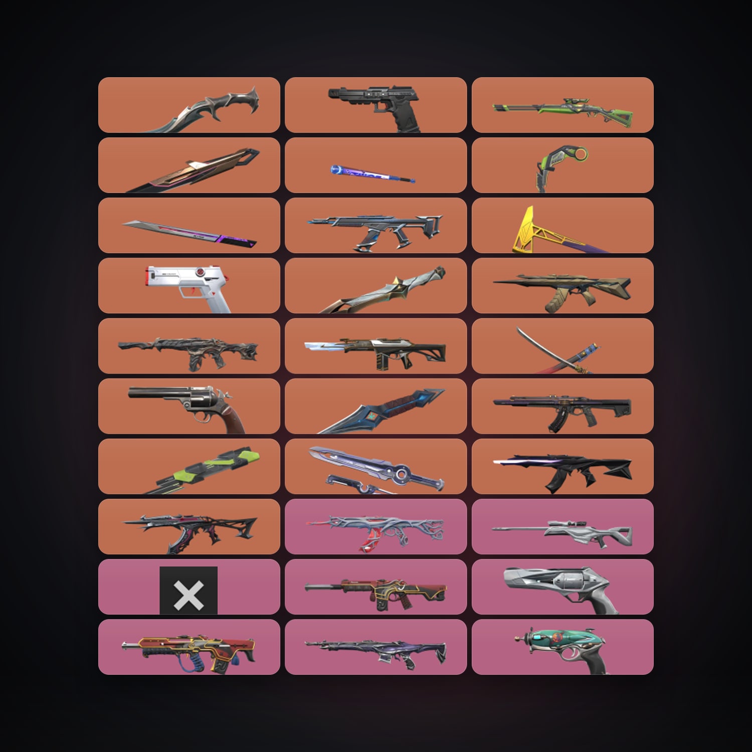 AP Plat 3 locker — 11 knives, 116 skins, lvl 180 — HabibiAccounts