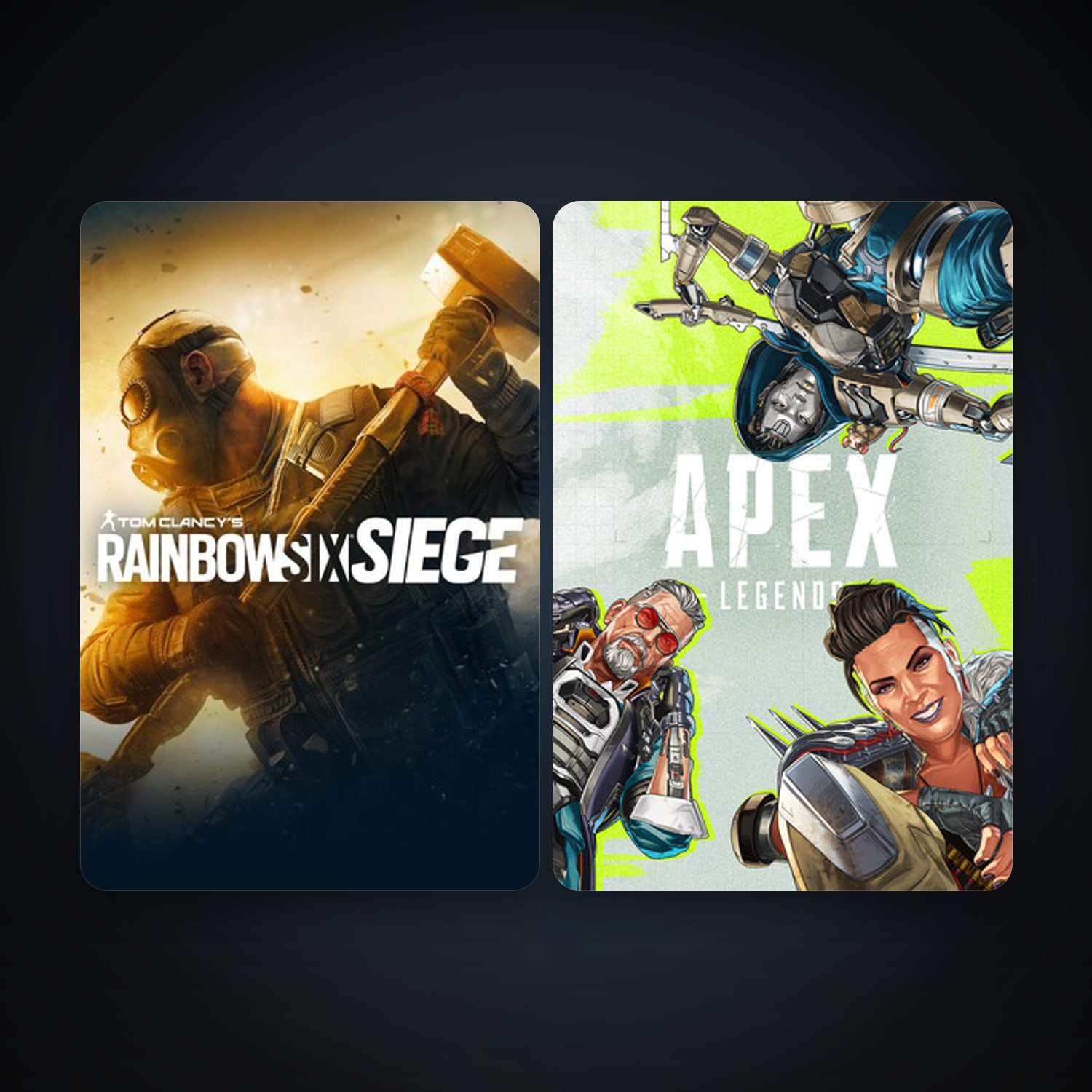 Tom Clancy's Rainbow Six Siege + Apex Legends, 3 games, clean — HabibiAccounts