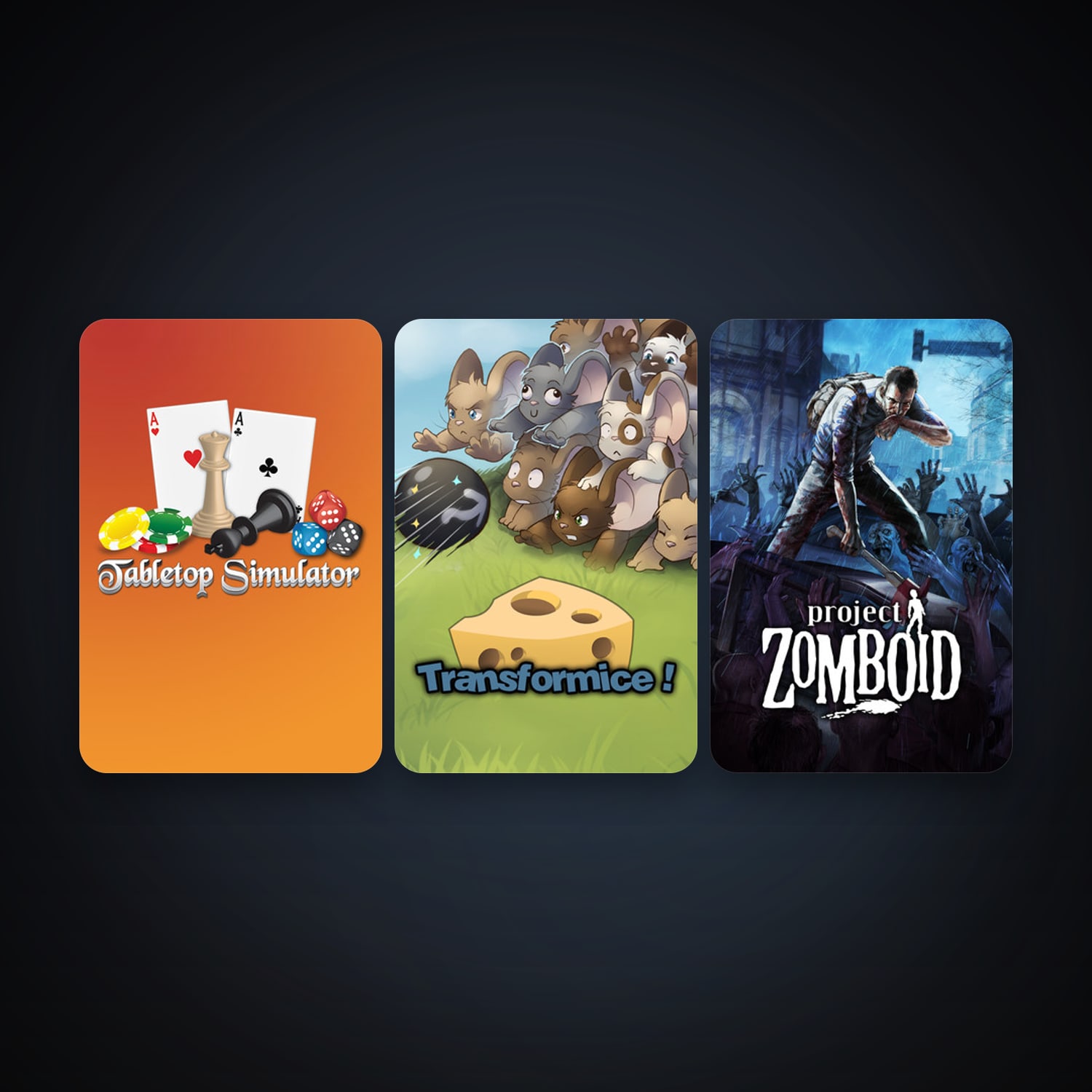 Project Zomboid + Tabletop Simulator, 5 games, clean — HabibiAccounts
