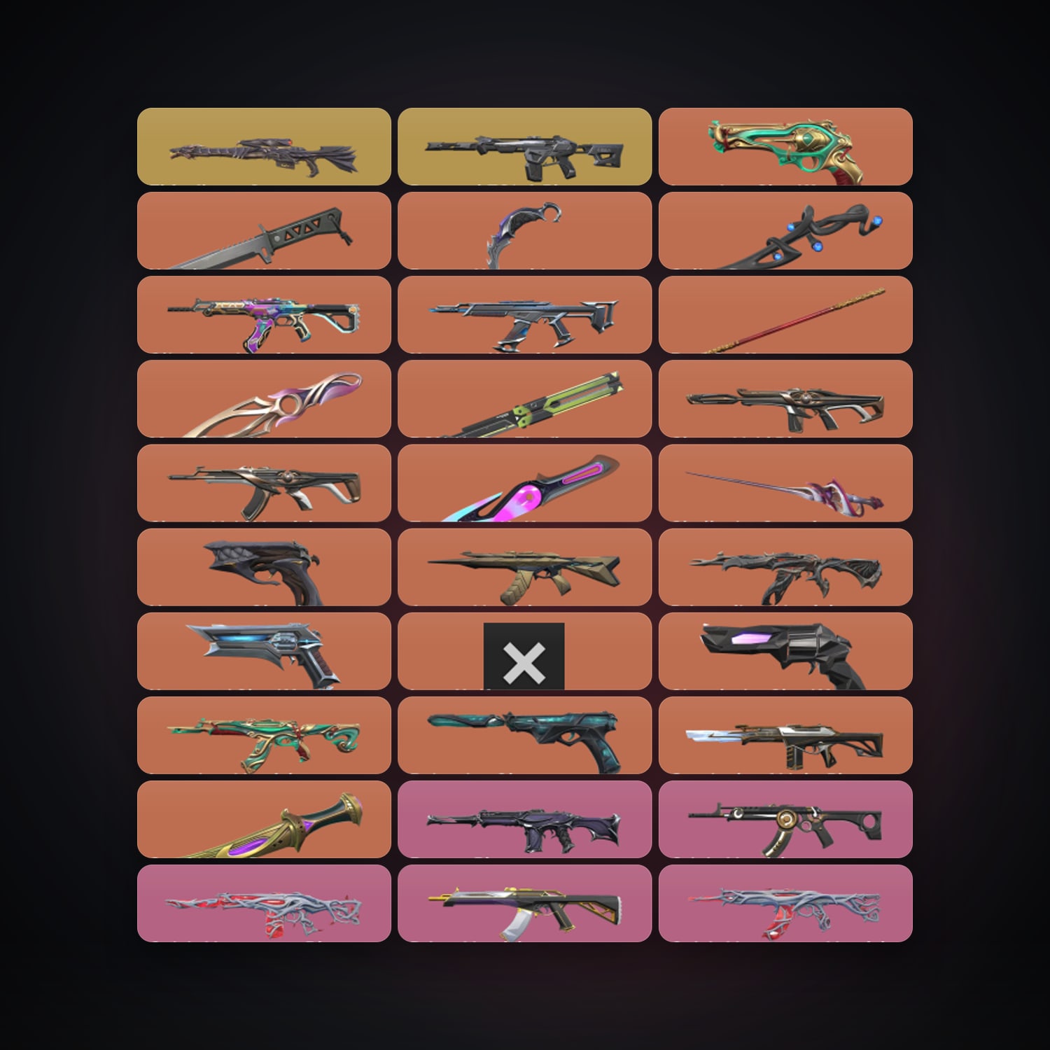 EU Bronze 3 locker — 10 knives, 88 skins, lvl 124 — HabibiAccounts