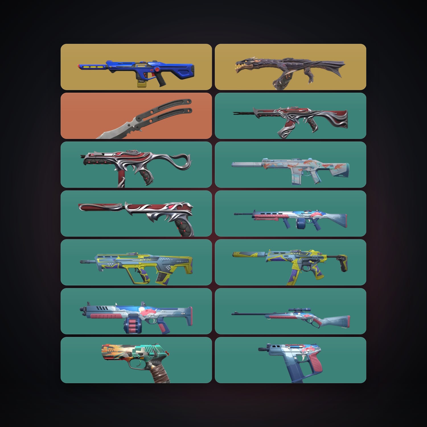 NA Iron 2 locker — 1 knives, 14 skins, lvl 31 — HabibiAccounts