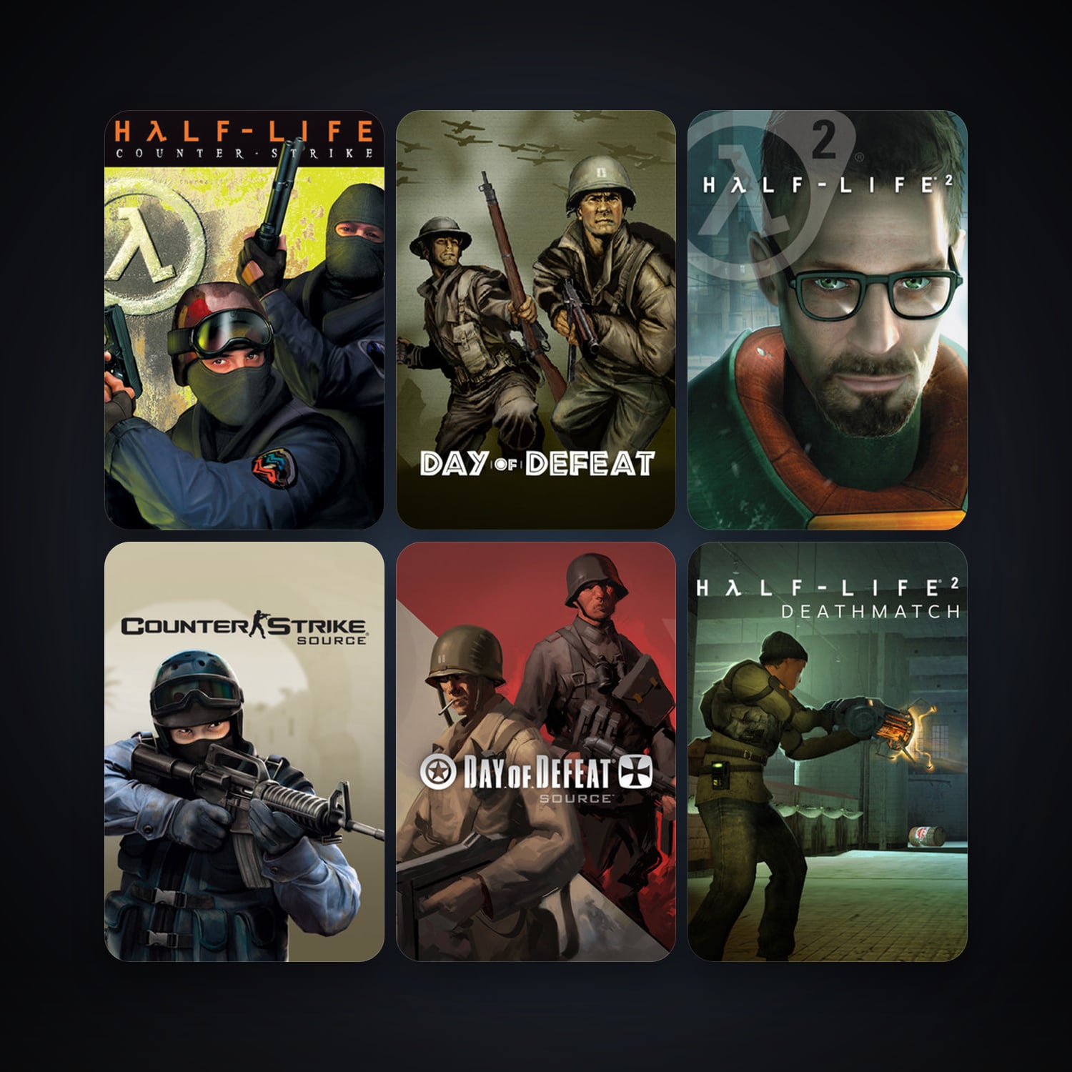 Counter-Strike + Day of Defeat, 11 games, Steam 11, clean — HabibiAccounts
