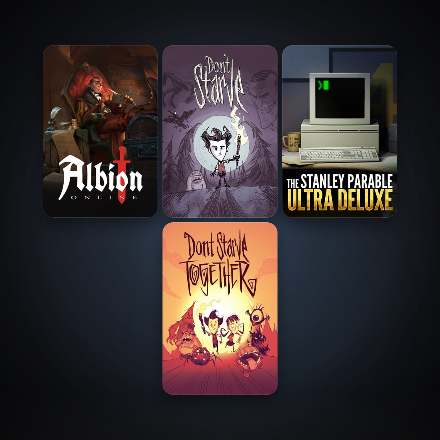 Don't Starve + Don't Starve Together, 5 games, clean — HabibiAccounts