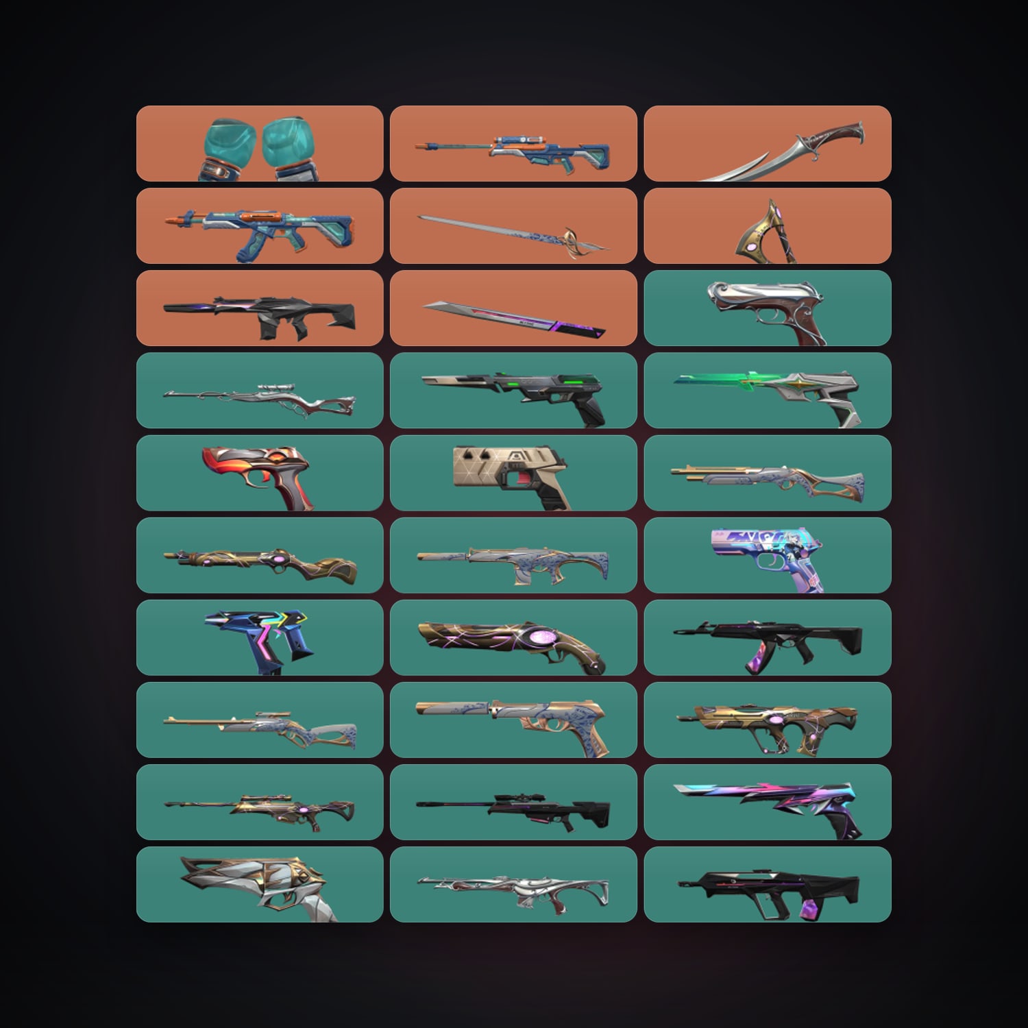 LA Bronze 3 locker — 5 knives, 79 skins, lvl 578 — HabibiAccounts