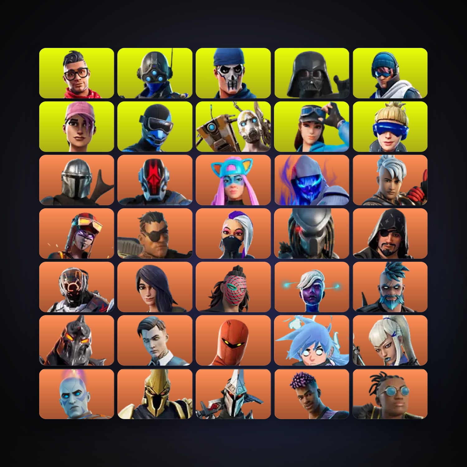 هالحساب فورتنايت Mandalorian وThe Foundation، اللوكر مليان 345 سكن، 100 فيبوكس، لفل 4615، 429 فوز — HabibiAccounts