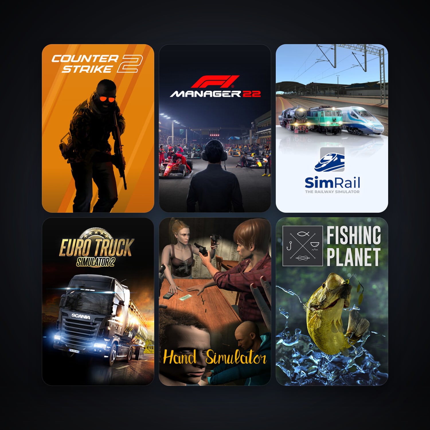 CS2 Prime + Euro Truck Simulator 2, 18 games, Steam 10, clean — HabibiAccounts