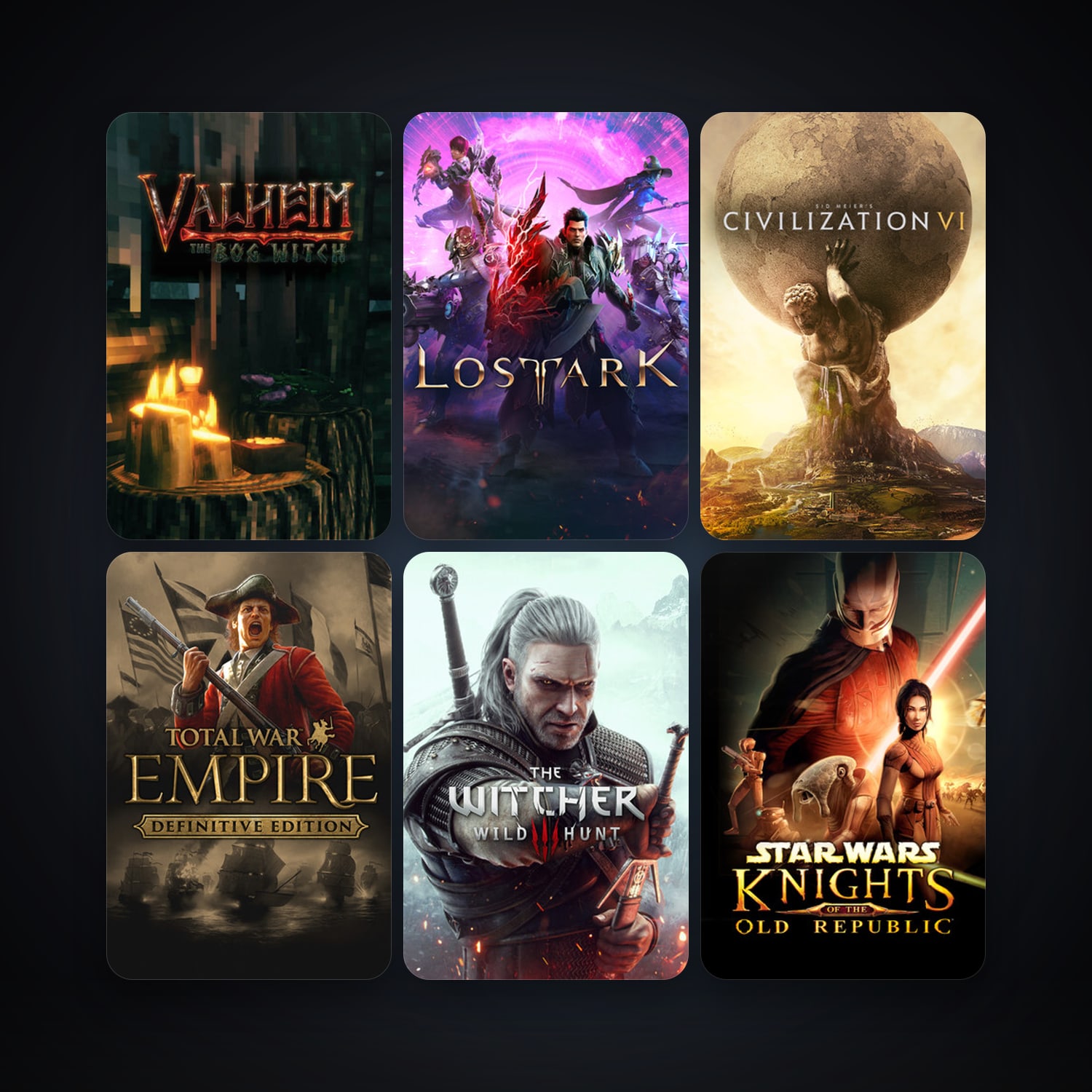 Empire: Total War + STAR WARS - Knights of the Old Republic, 36 games, clean — HabibiAccounts