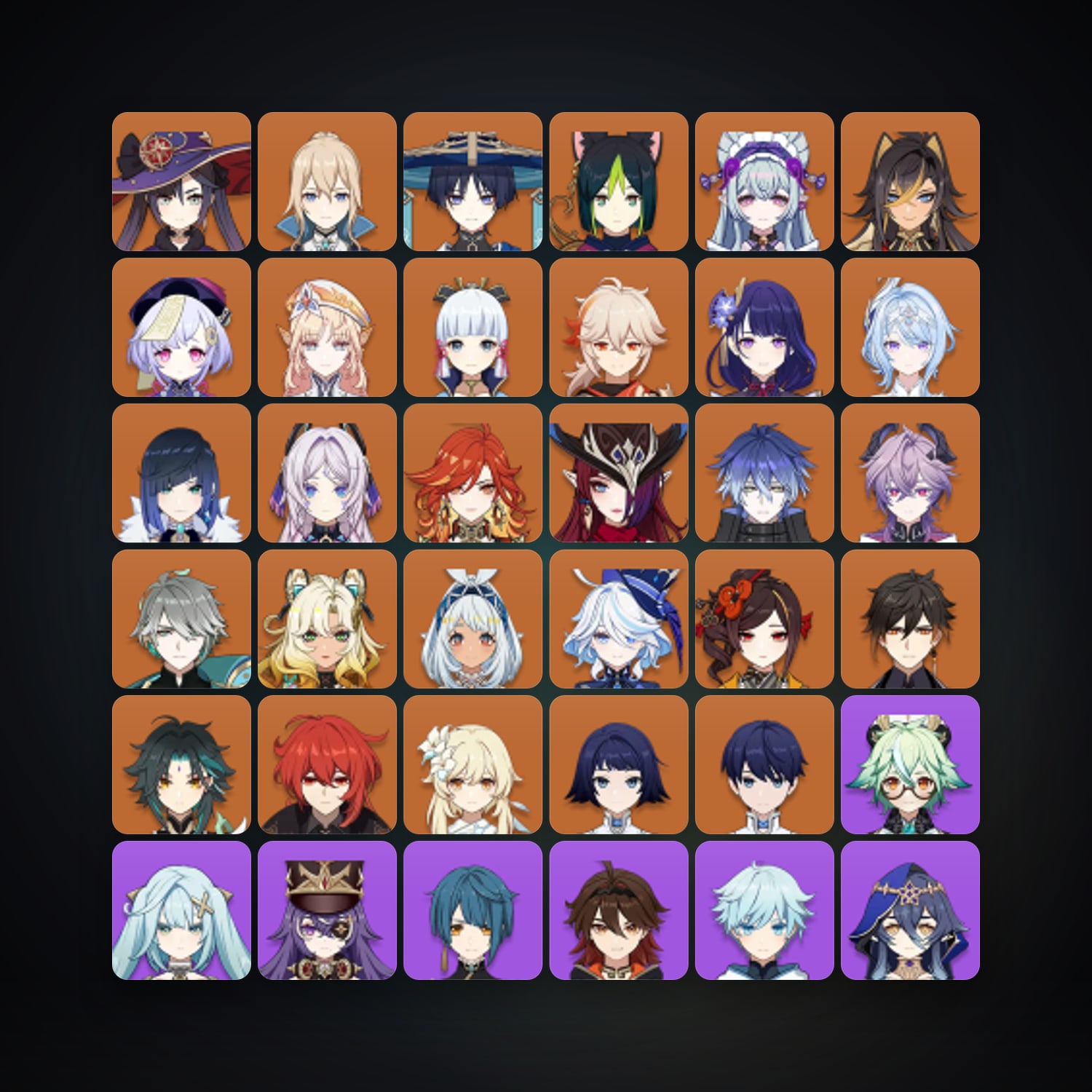 جينشن إمباكت | AR 60 | 77 شخصية | 26× 5★ — HabibiAccounts