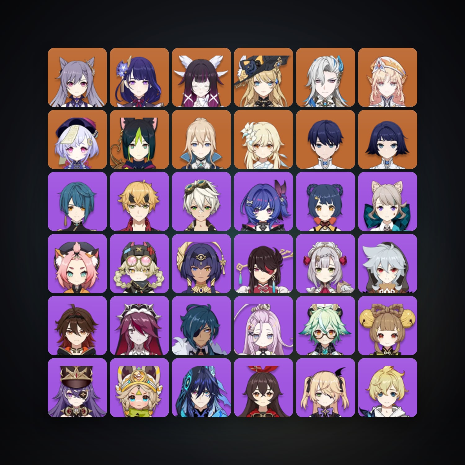Genshin Impact | AR 55 | 54 Chars | 9× 5★ — HabibiAccounts