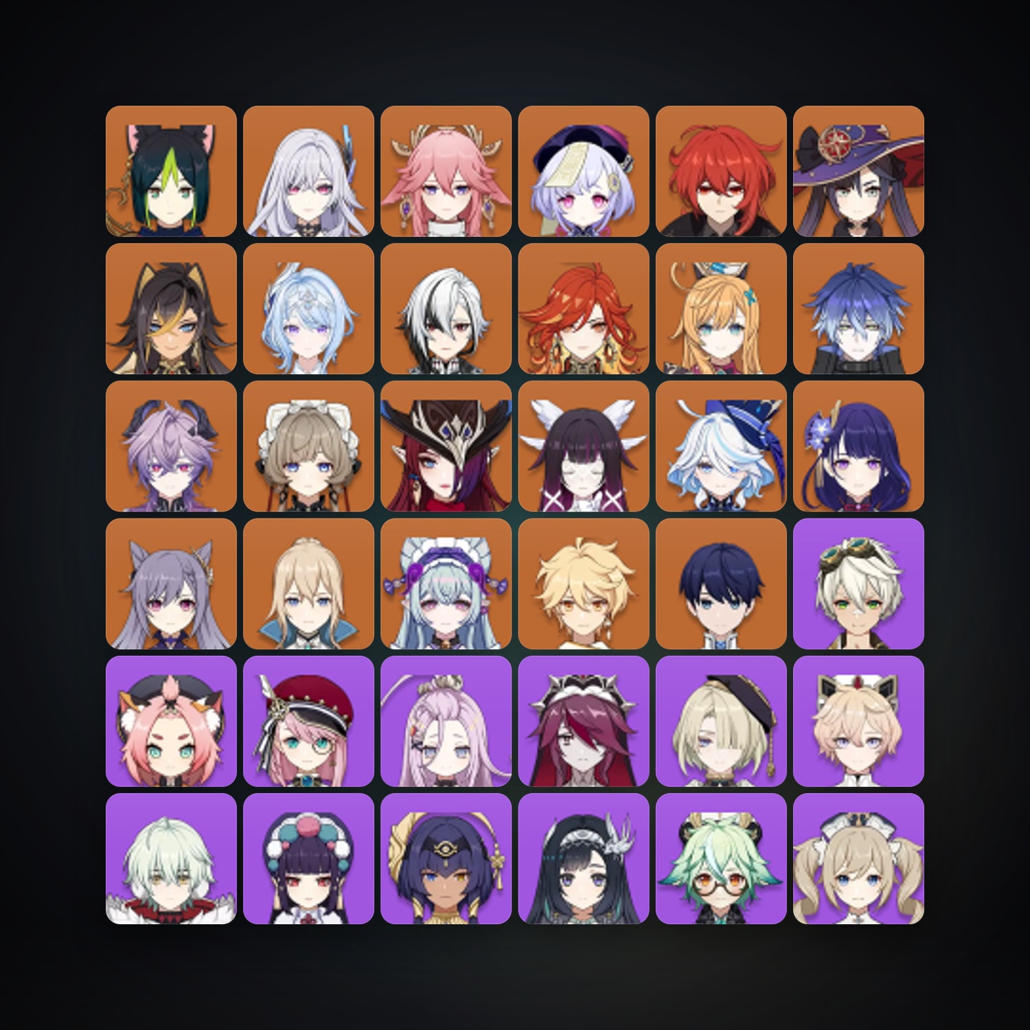جينشن إمباكت | AR 57 | 67 شخصية | 21× 5★ — HabibiAccounts