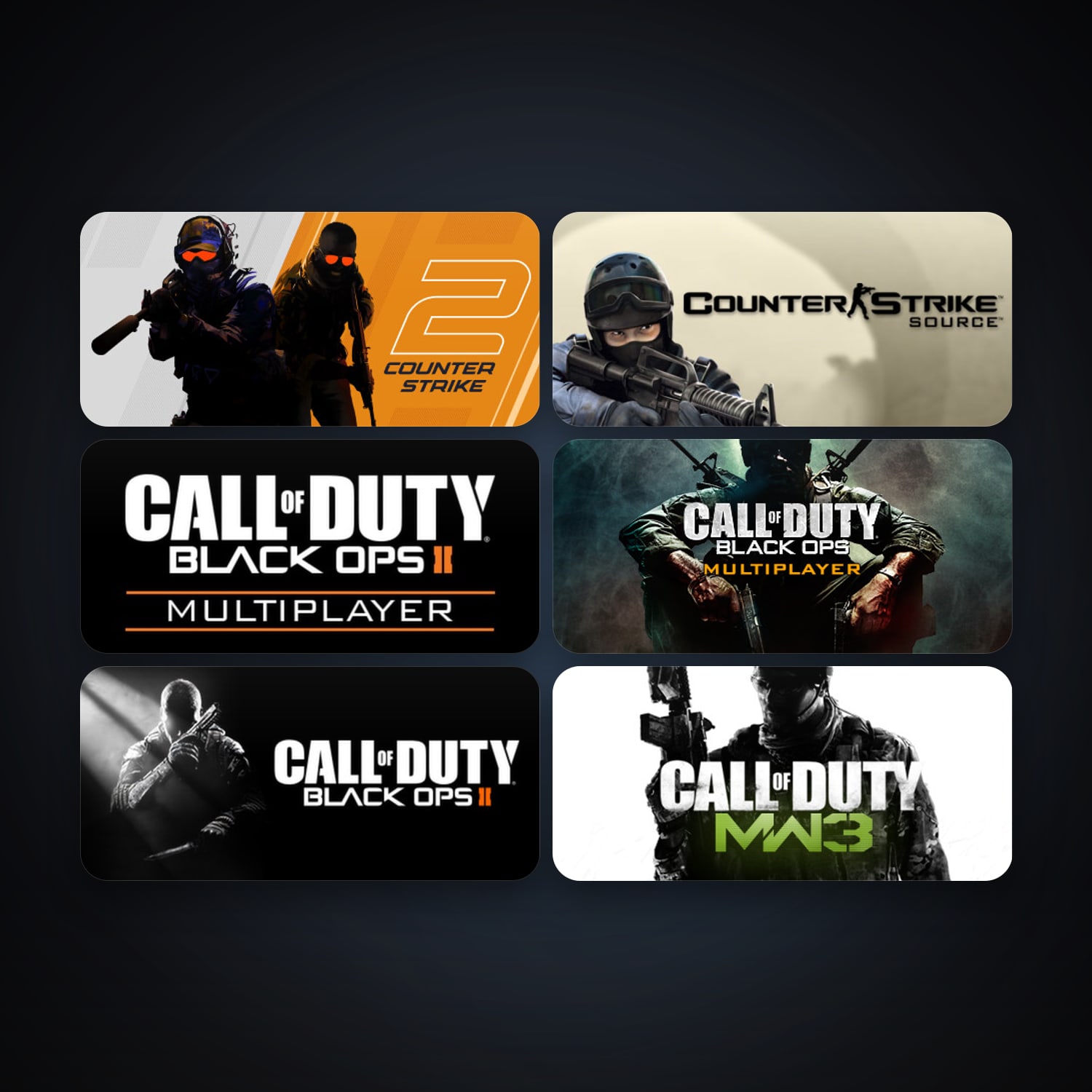Counter-Strike + Counter-Strike: Source, 20 games, Steam 10, clean — HabibiAccounts